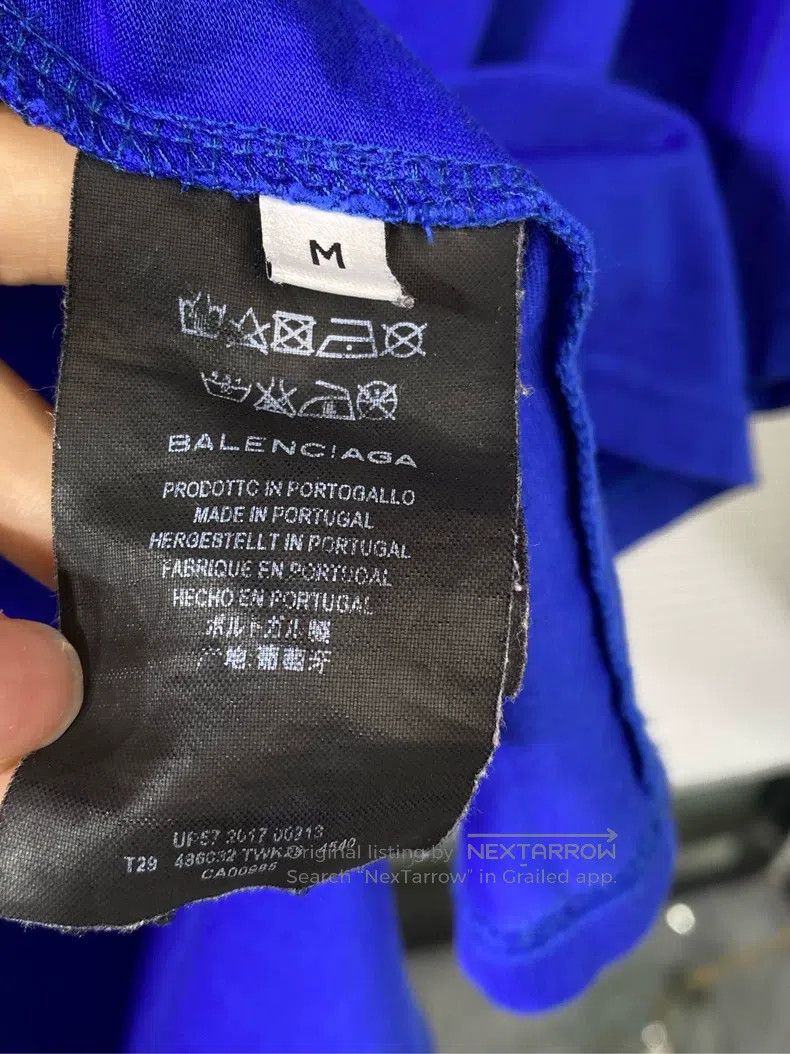 Balenciaga Balenciaga Short-sleeve T-shirt Coke wave print logo blue Size US M / EU 48-50 / 2 - 5 Thumbnail