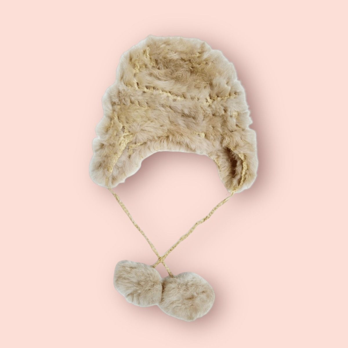 Japanese Brand VINTAGE JAPQN ALT BEANIE RABBIT FUR EARMUFF BEANIE Size ONE SIZE - 1 Thumbnail