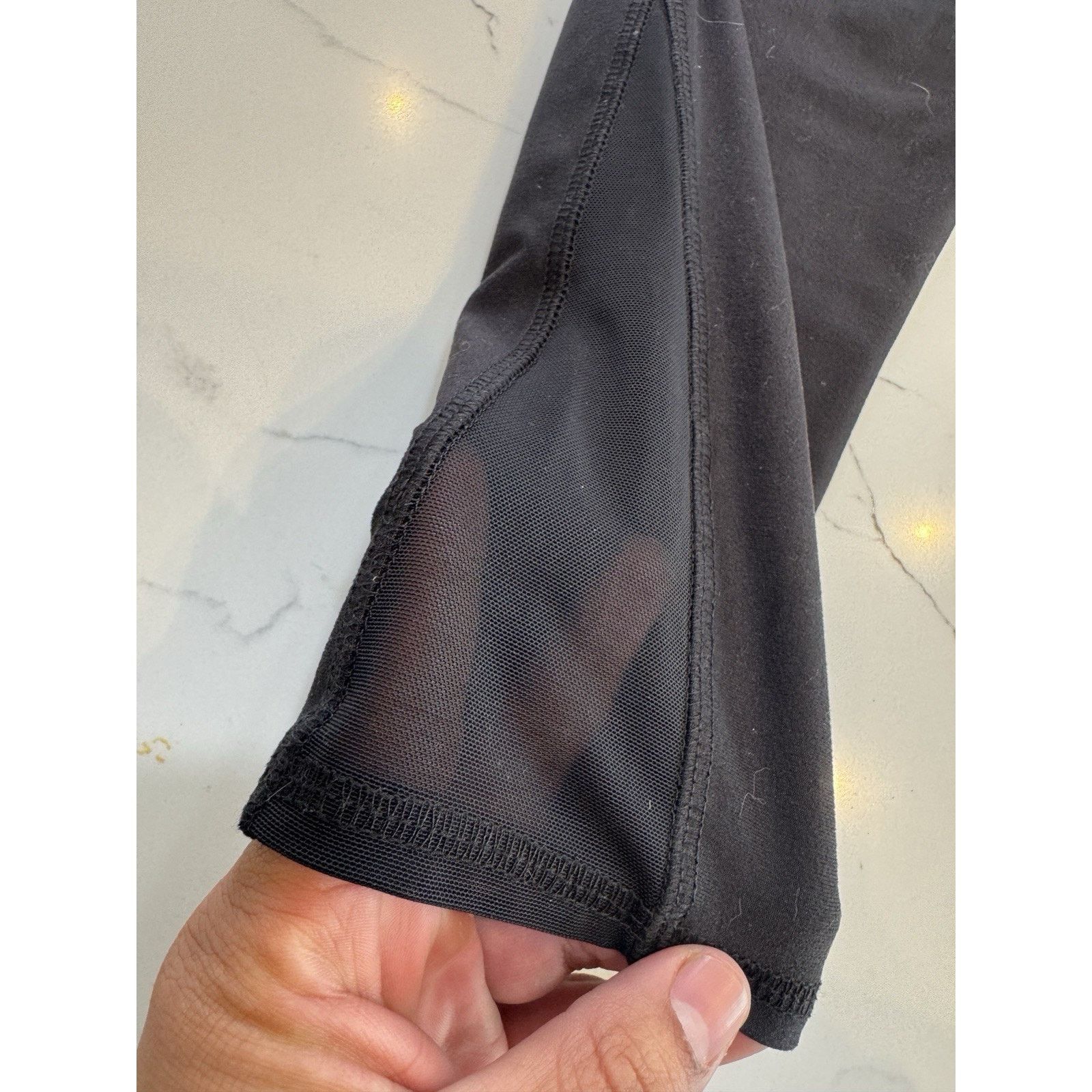 Other EVCR Black Capri Leggings Womens XL Mesh Calf Panels Pants Size 28" / US 6 / IT 42 - 9 Thumbnail