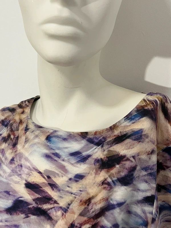 Escada Escada Emylia Sheath Midi Dress Purple Multicolor Size M / US 6-8 / IT 42-44 - 5 Thumbnail