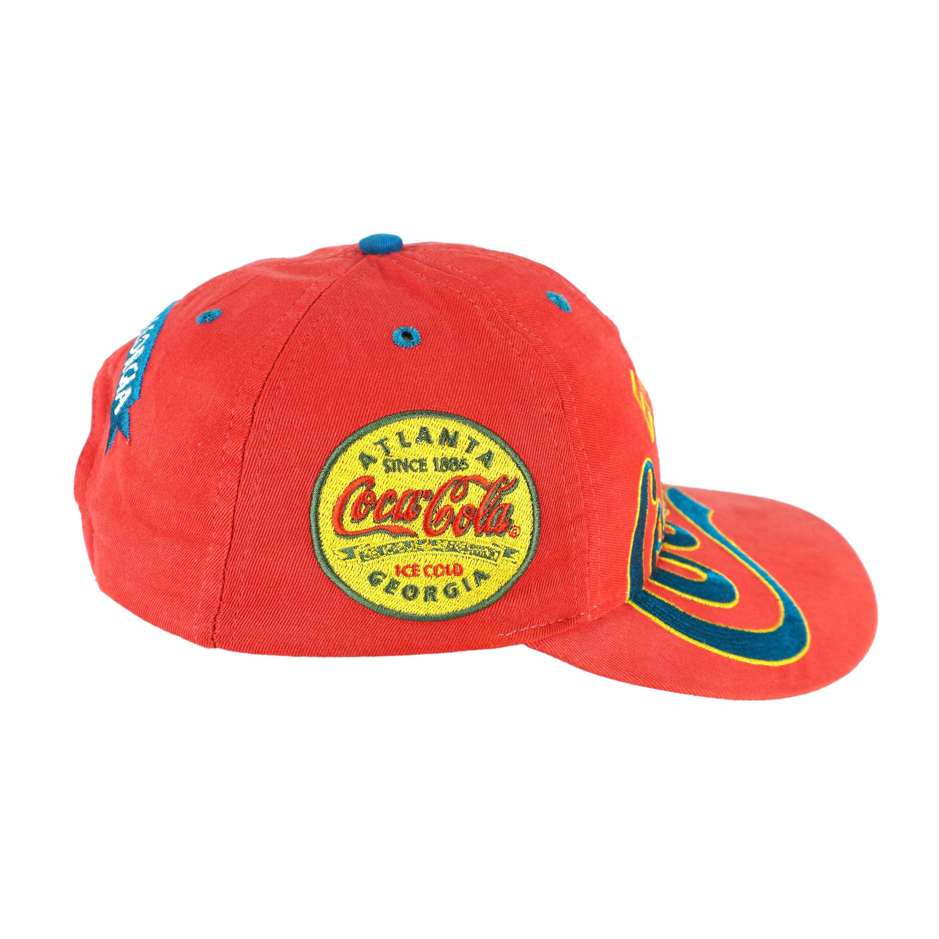 Coca Cola Enjoy Coca-Cola Ice Cold Atlanta Snapback Hat 1990s Size ONE SIZE - 4 Thumbnail