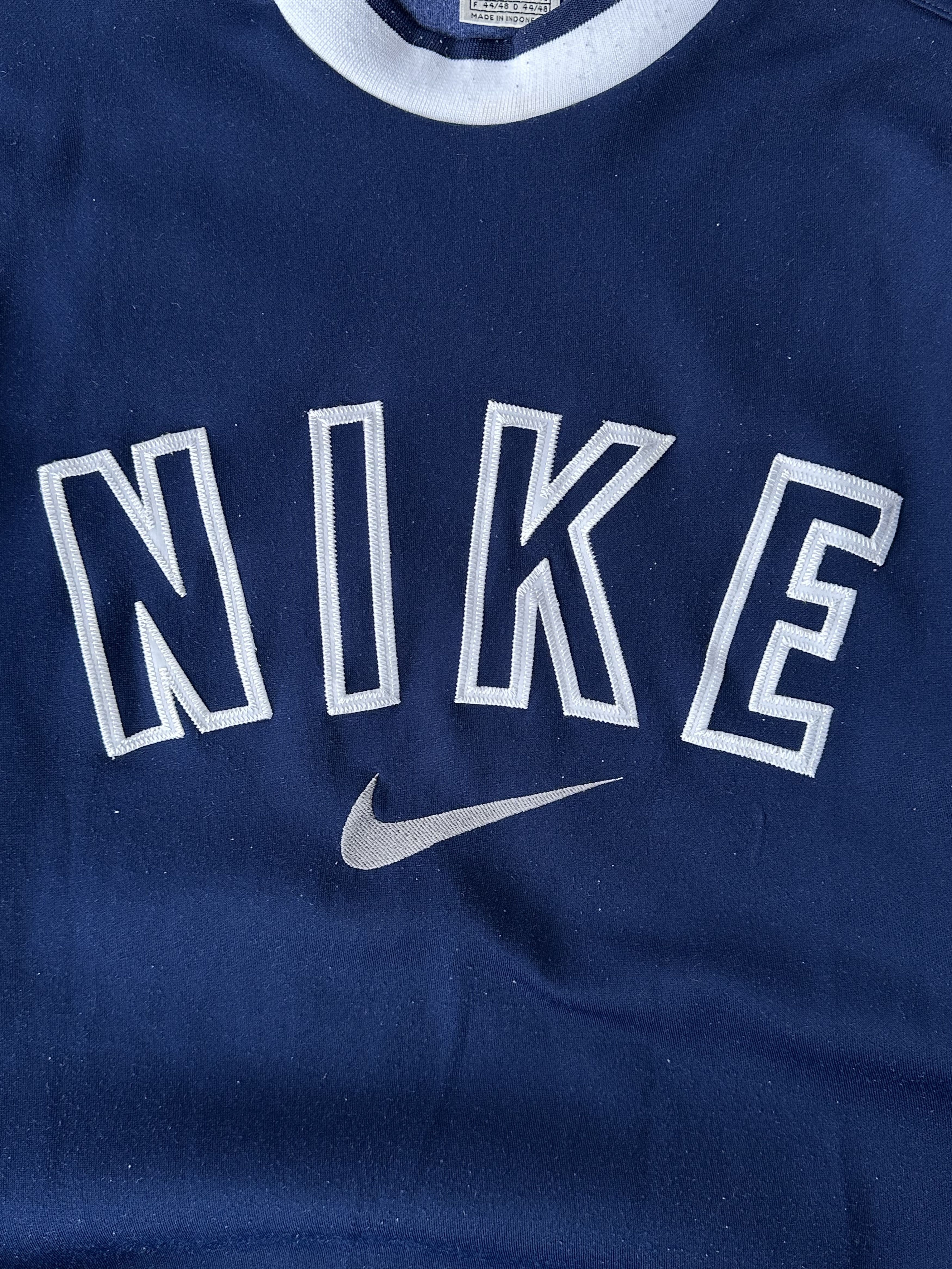Nike 90s Vintage Sweatshirt Nike Big Logo Center Swoosh Crewneck Size US S / EU 44-46 / 1 - 4 Thumbnail