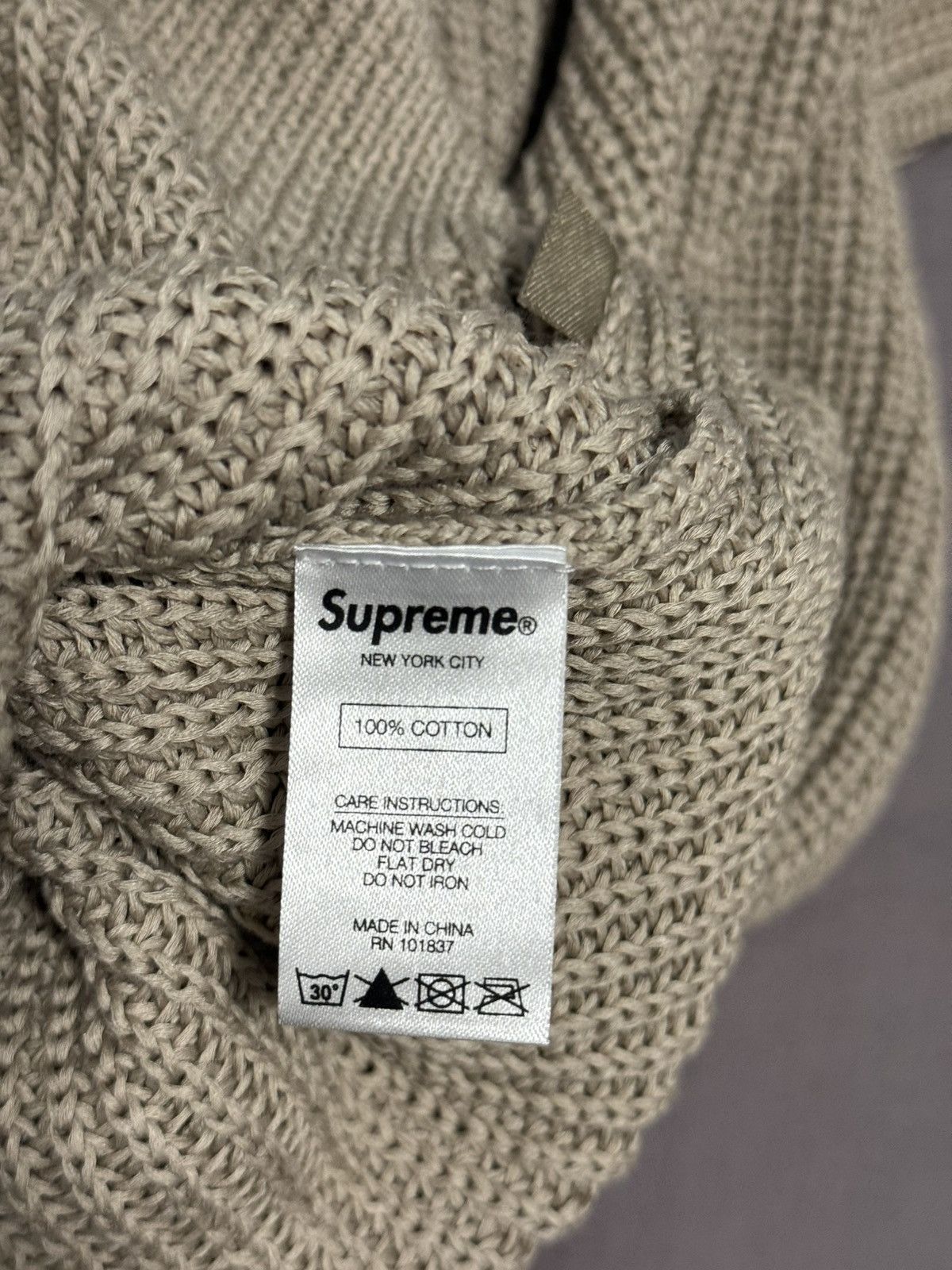 Comme des Garcons SHIRT × Supreme Supreme cdg comme des garcons shirt sweater tan Size US L / EU 52-54 / 3 - 9 Thumbnail