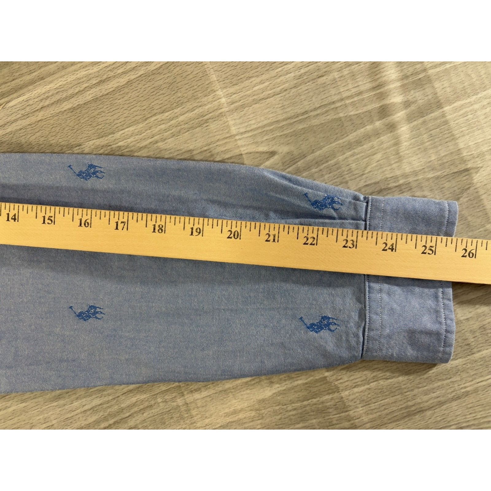 Polo Ralph Lauren Polo Ralph Lauren Embroidered All Over monogram Pony Shirt S Size US M / EU 48-50 / 2 - 11 Thumbnail