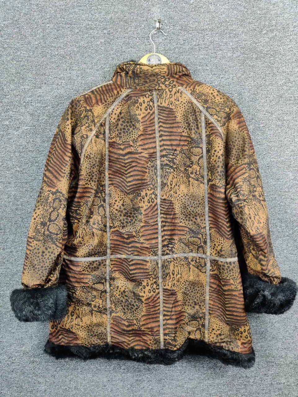 Japanese Brand Vintage Unbrand Leopard Faux Fur Fashion Jacket Size US L / EU 52-54 / 3 - 6 Thumbnail