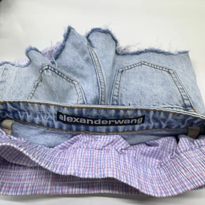 Alexander Wang Alexander Wang SS22 Distressed Denim Shorts for Women - Size 24" / US 00 / IT 34 - 6 Thumbnail