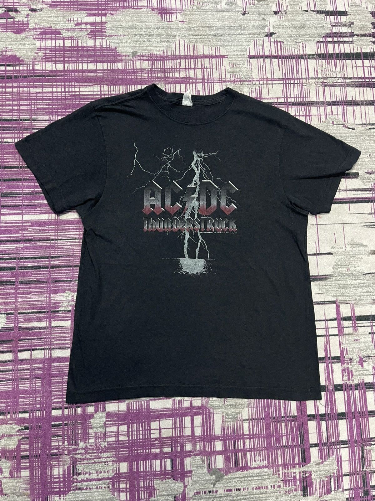 VINTAGE Y2K ACDC THUNDERSTRUCK TSHIRT VERY RARE