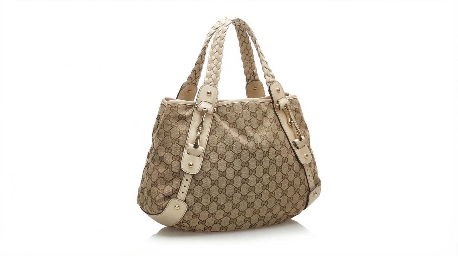 Gucci Gucci - Beige GG Canvas Tote Bag Size ONE SIZE - 1 Thumbnail