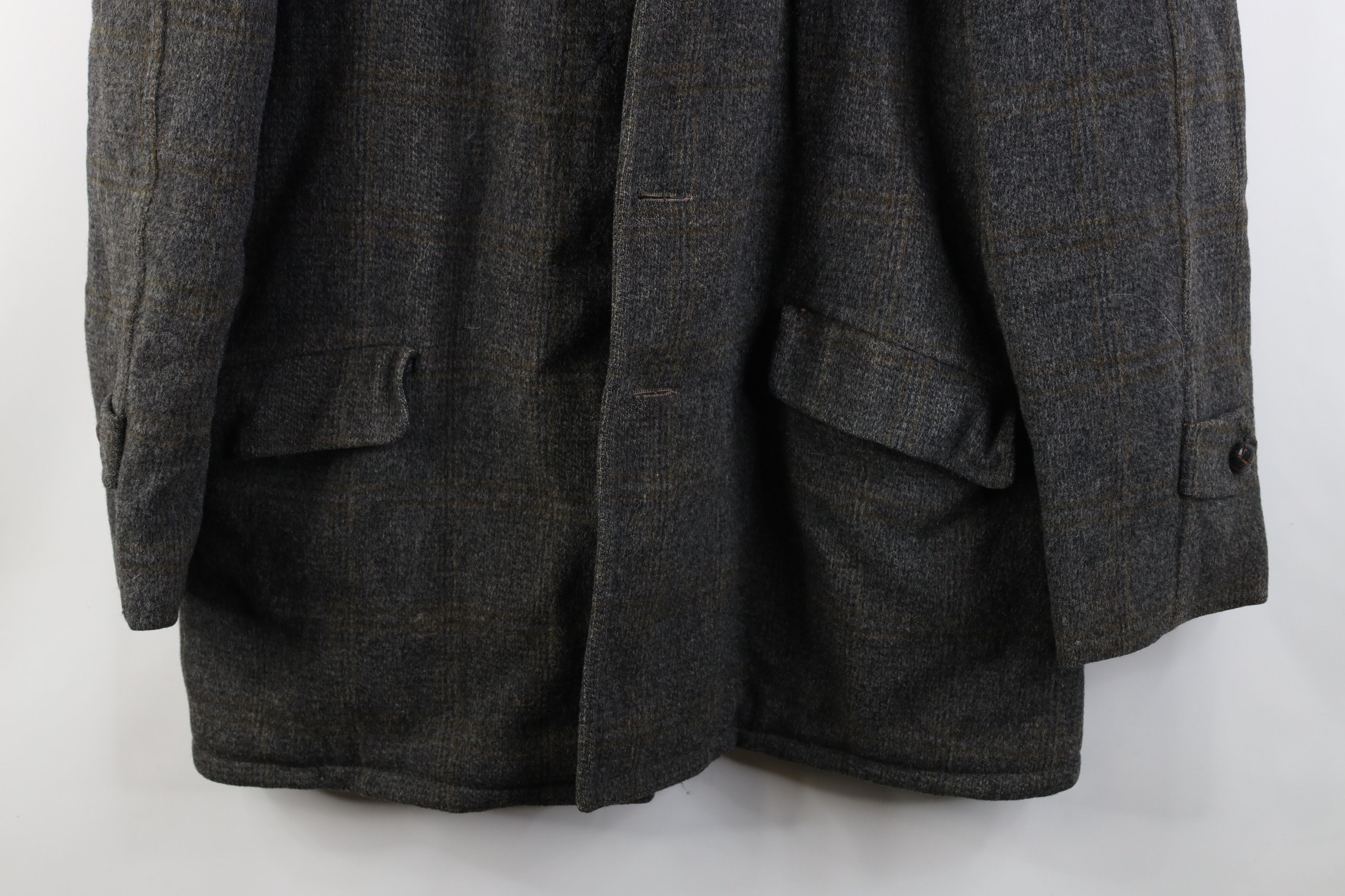 Vintage Vintage 50s Rockabilly Fleece Lined Wool Jacket Coat USA Size US XL / EU 56 / 4 - 3 Thumbnail