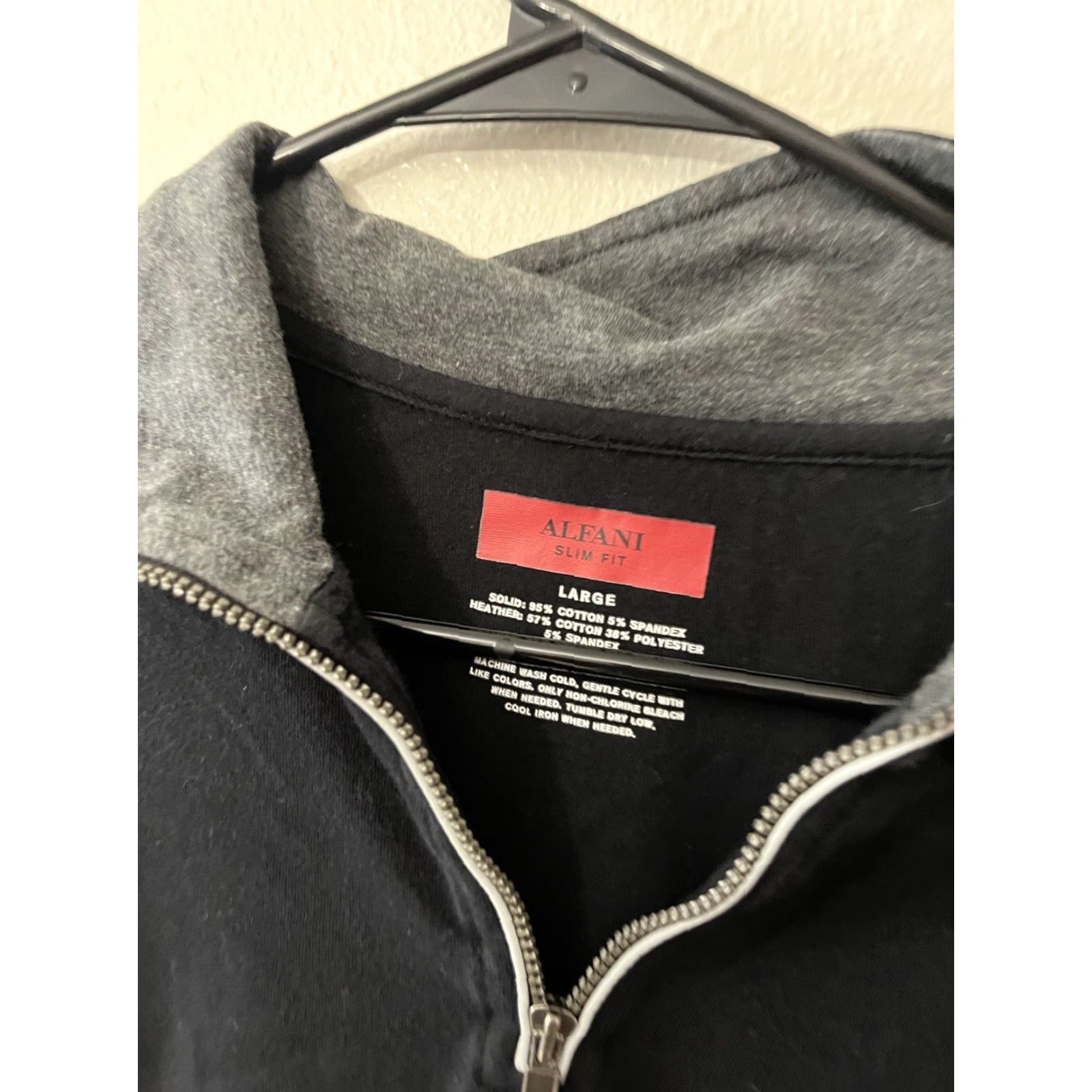 Alfani ALFANI Men’s Long-Sleeve Half-Zip Sweater L Black Size US L / EU 52-54 / 3 - 3 Thumbnail