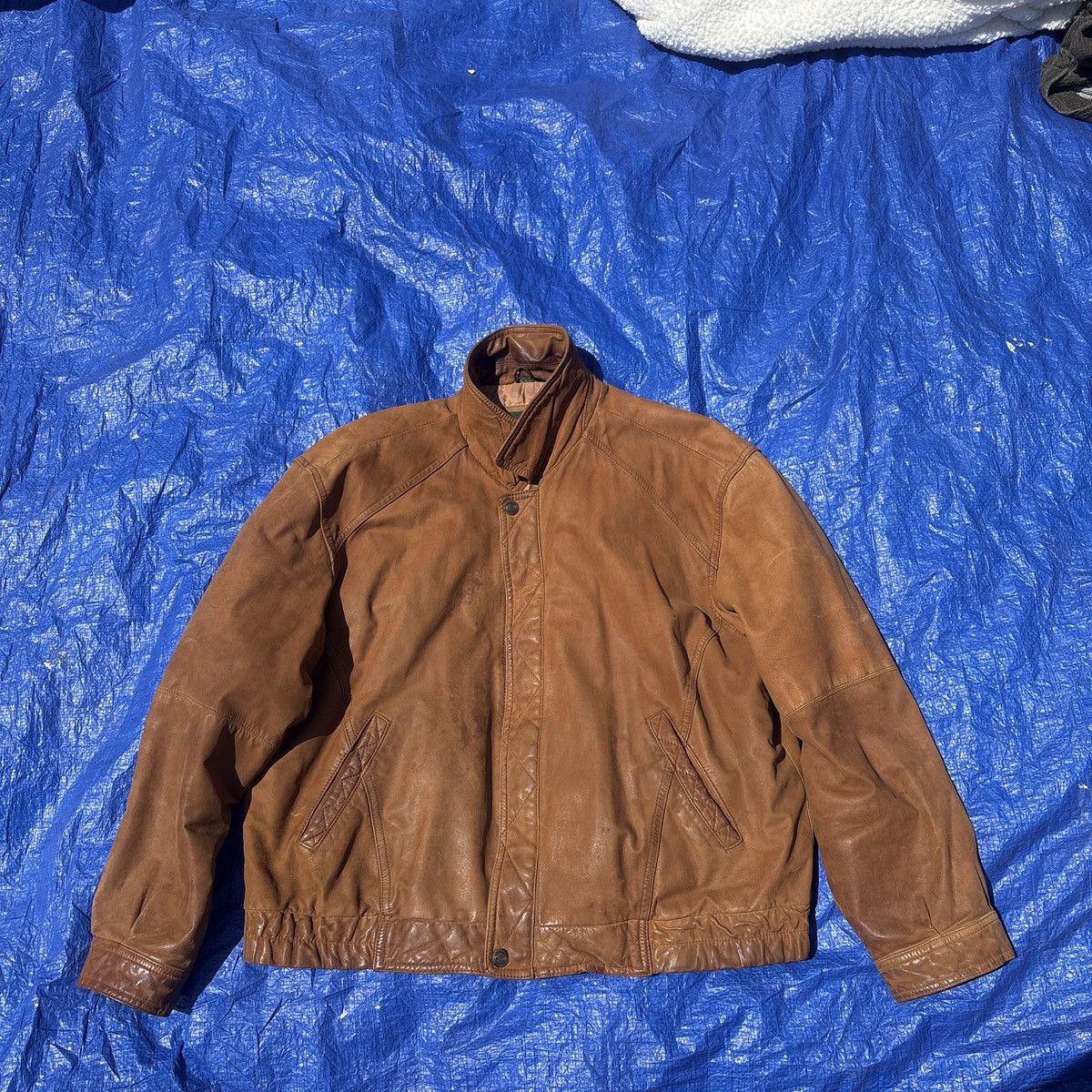 Hunt Club Vintage Hunt club brown leather jacket Size US L / EU 52-54 / 3 - 1 Thumbnail