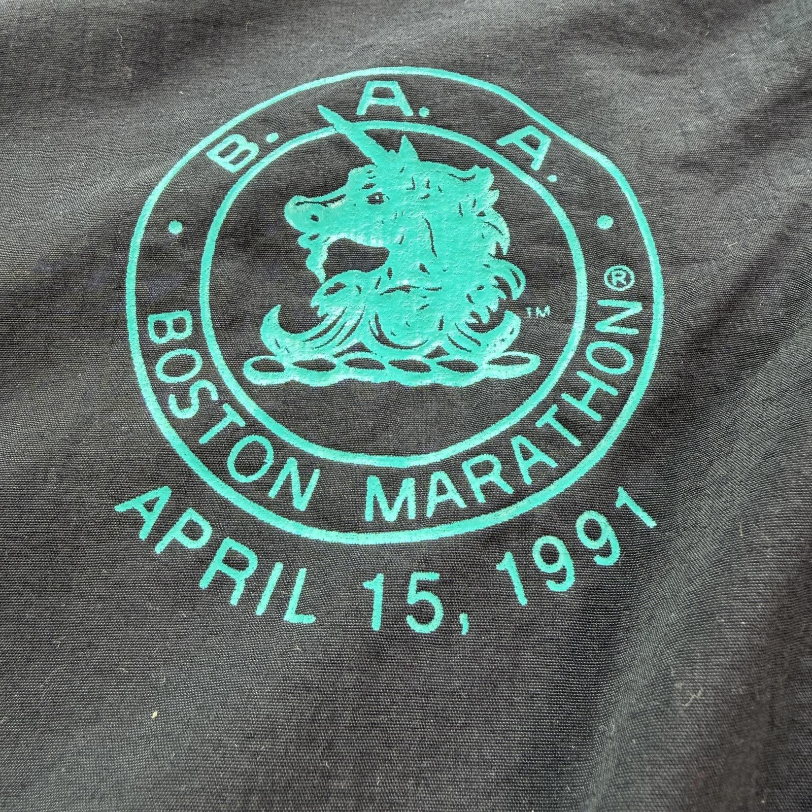 Adidas 1991 Boston Marathon Adidas Windbreaker Jacket Trefoil Y2K Size US L / EU 52-54 / 3 - 7 Thumbnail