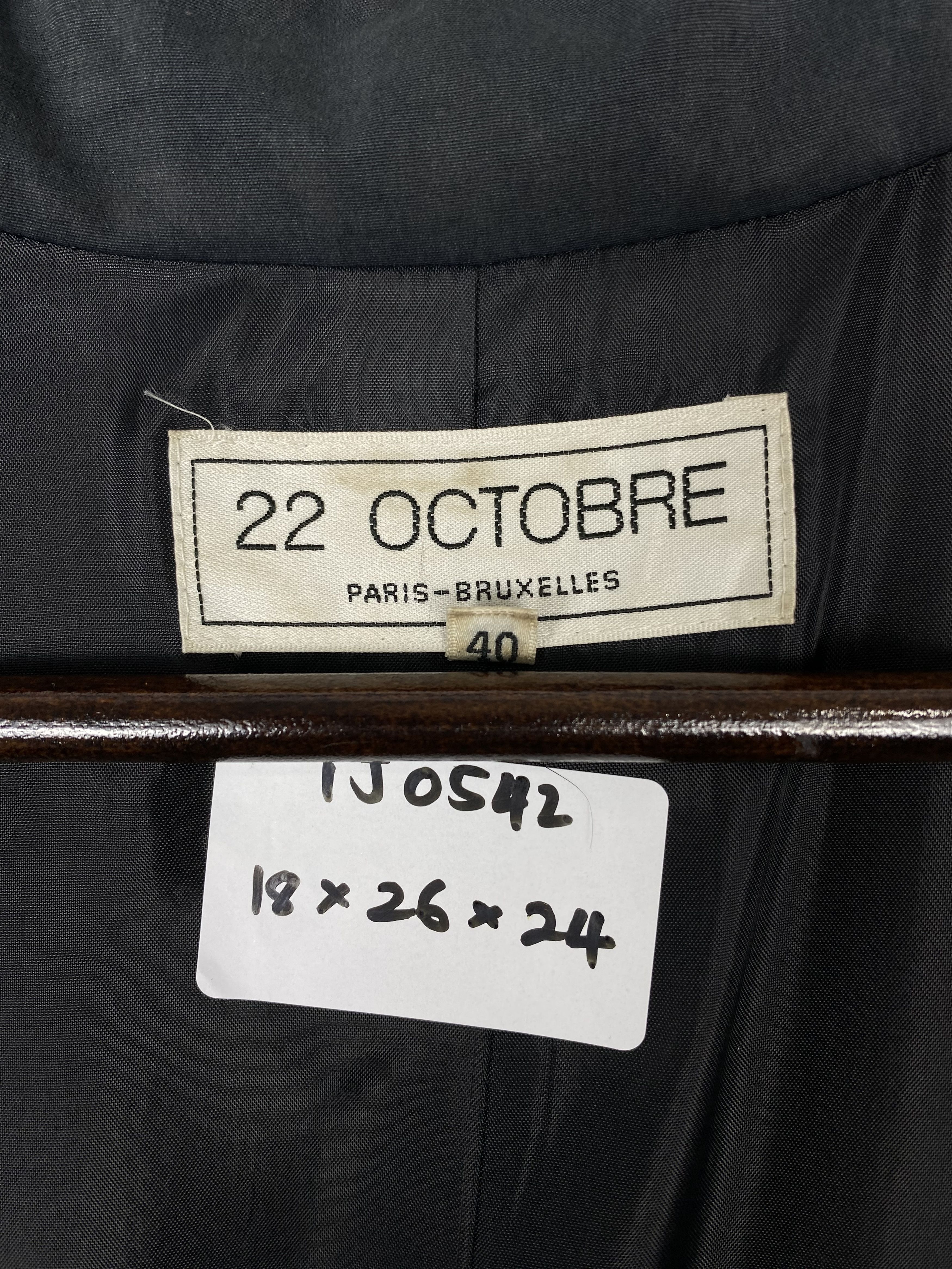 Japanese Brand Vintage 22 Octobre Zip Up Jacket Size US XS / EU 42 / 0 - 9 Thumbnail
