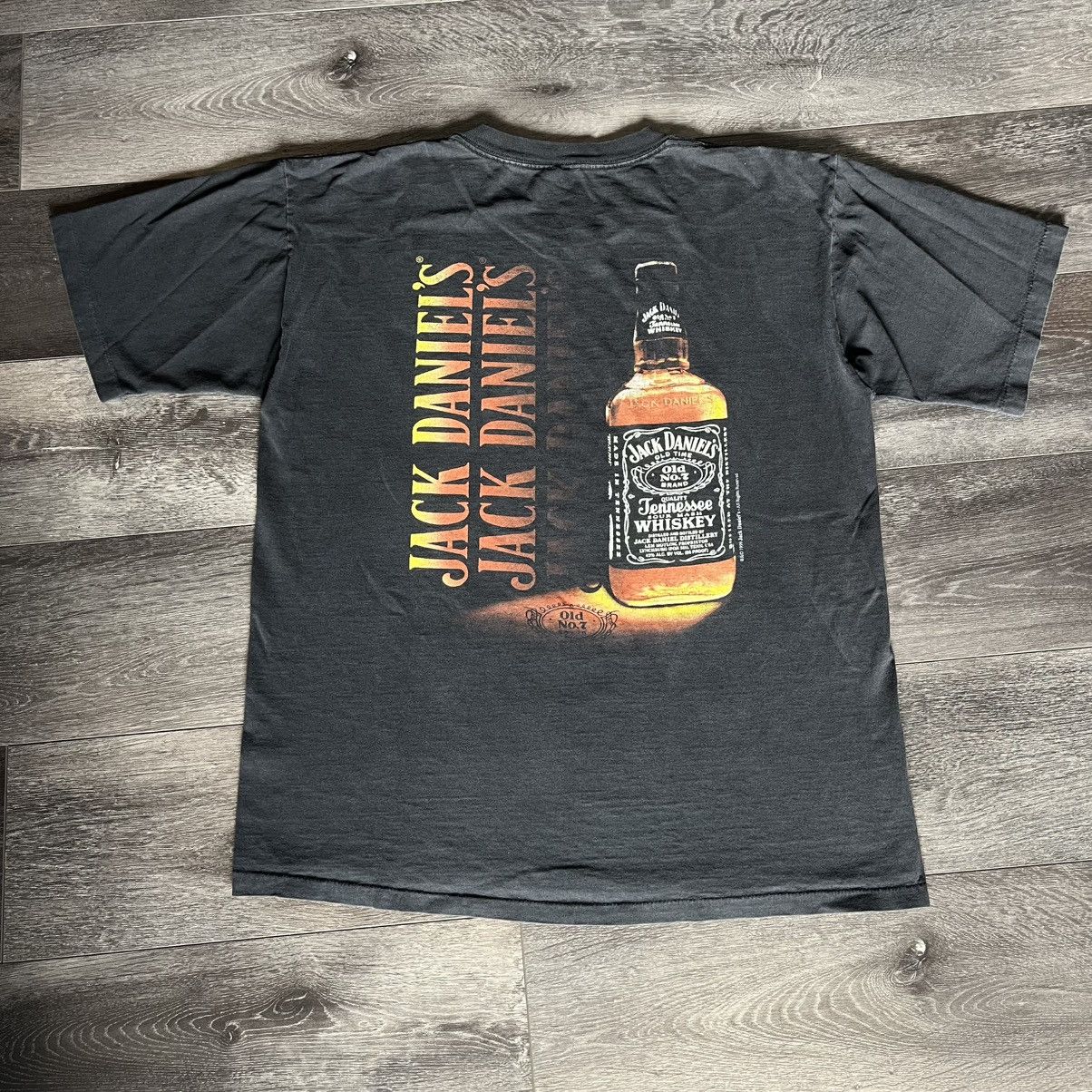 Vintage Vintage 90s Jack Daniels Tennessee Whiskey Graphic Logo Tee Size US L / EU 52-54 / 3 - 1 Thumbnail