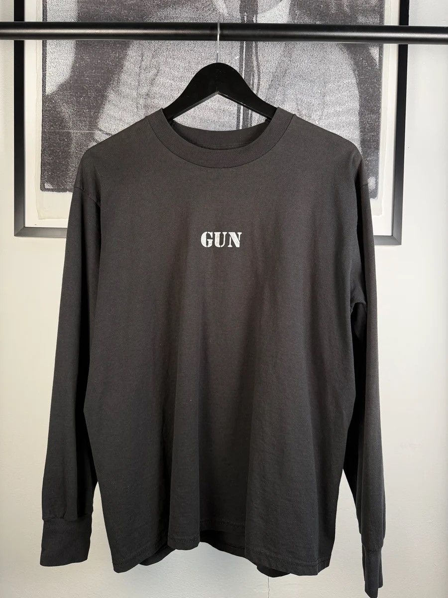 Vintage 🚭VINTAGE GRAIL🚭1980s SUNFADED "GUN: FEAR OF DEATH" TEE Size US L / EU 52-54 / 3 - 2 Thumbnail