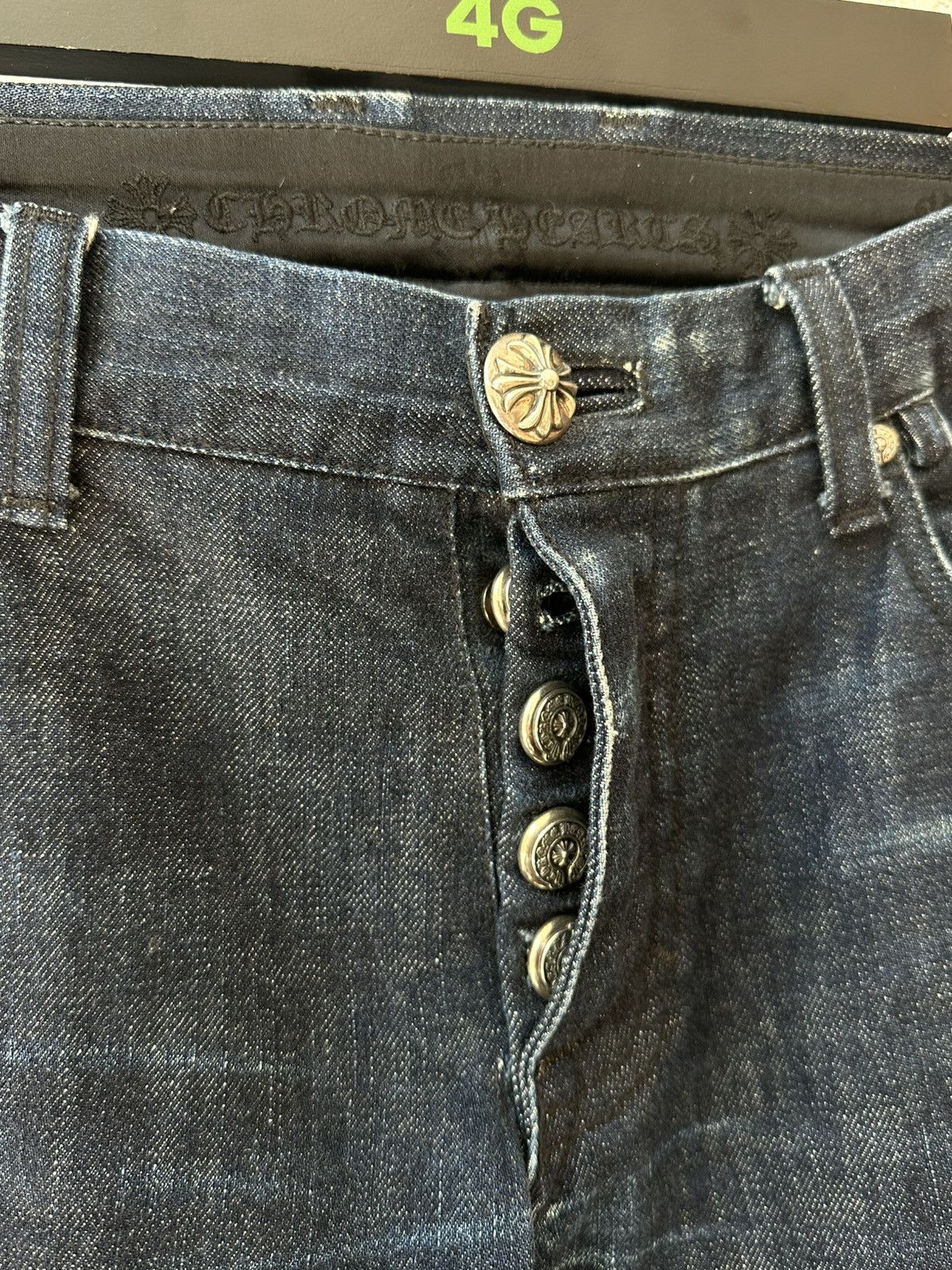 Chrome Hearts CHROME HEARTS 1 OF 1 FLARE PATCH JEANS Size US 31 - 7 Thumbnail