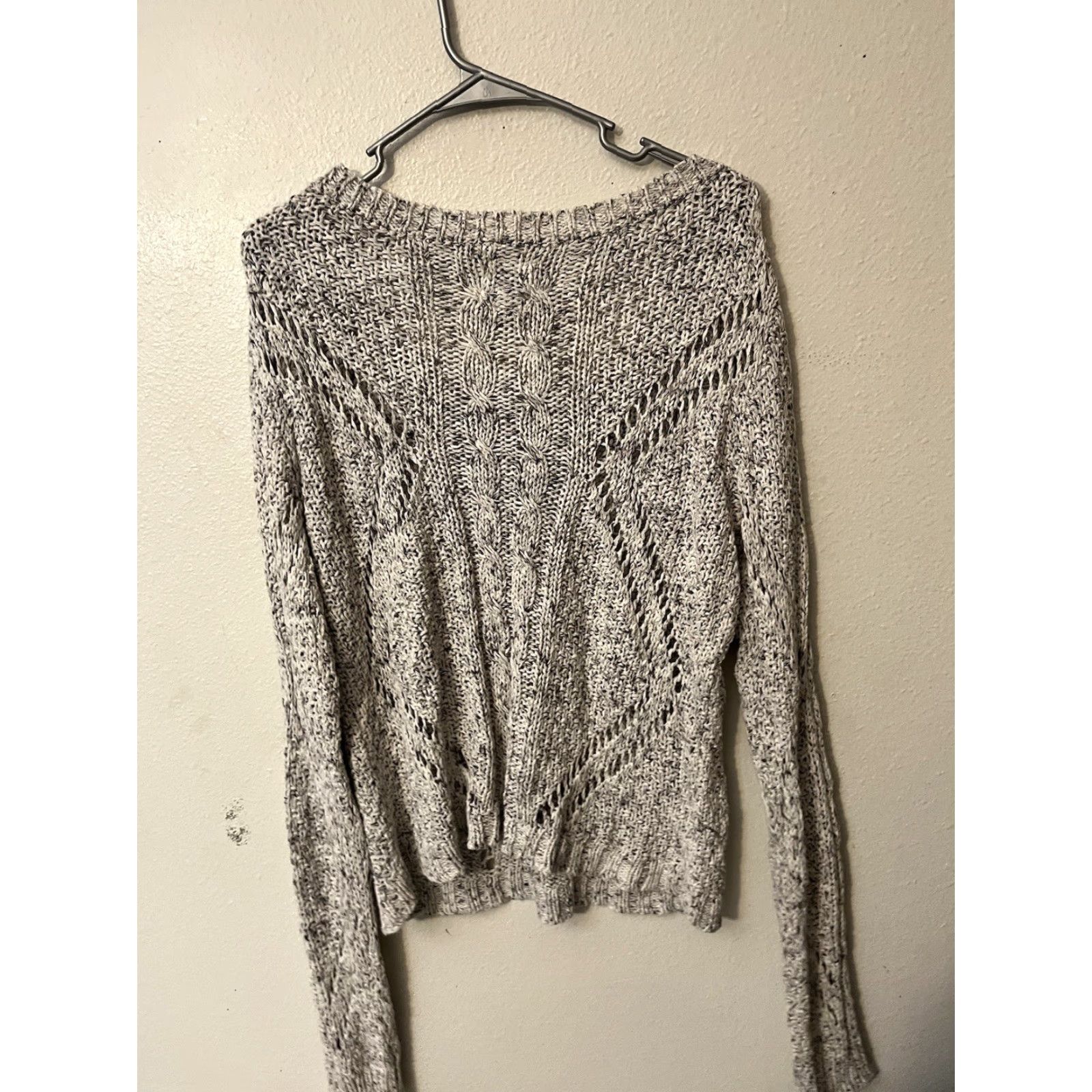 American Eagle Outfitters American Eagle Outfitters Sweater Women Gray Pullover Knit Crew Neck Long Sleeve XL Casual Winter Fall Spring Summer All Seasons Made by Cotton Size XL / US 12-14 / IT 48-50 - 2 Thumbnail