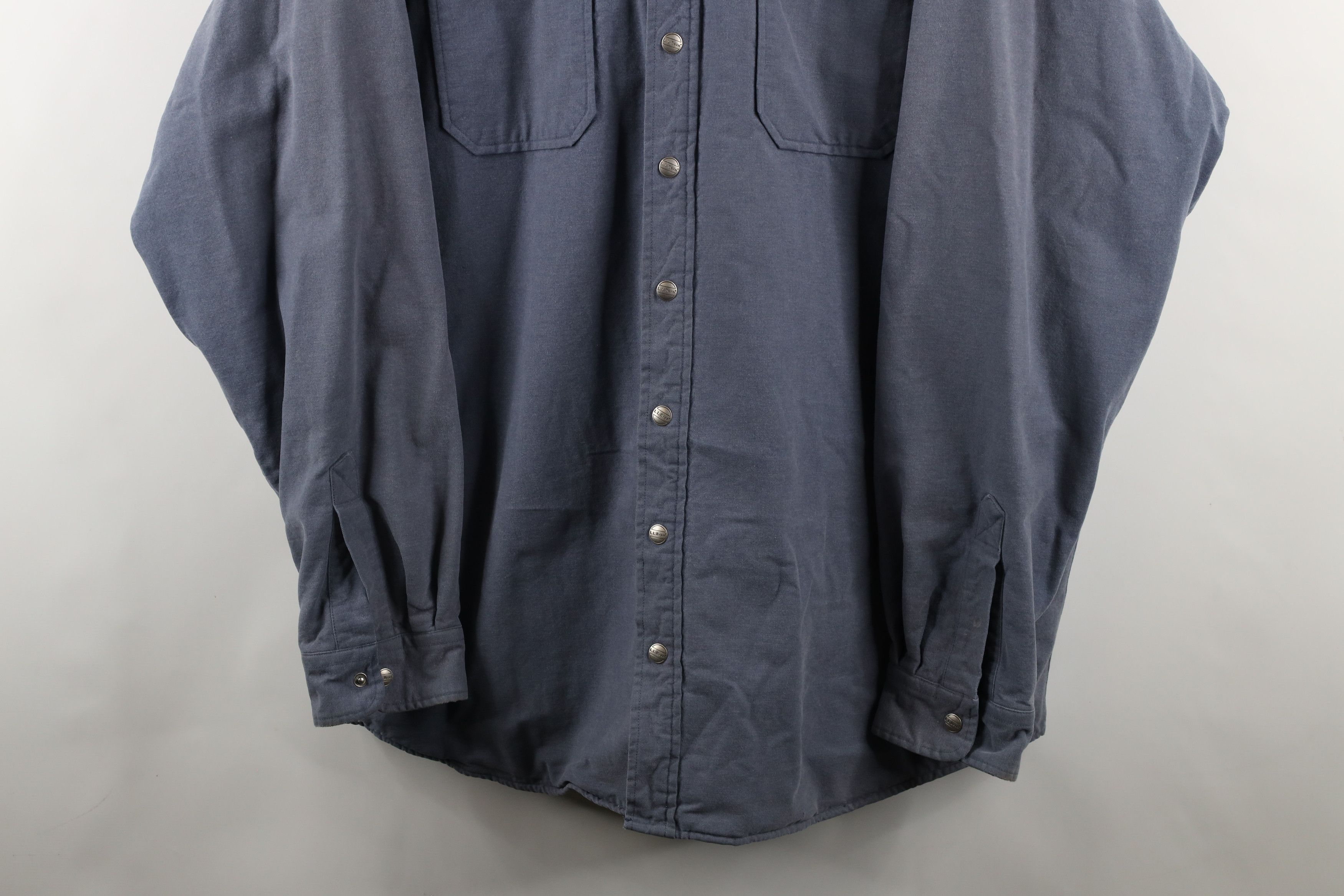 L.L. Bean Vintage LL Bean Button Shirt Jacket Jac Shirt Shacket Size US XXL / EU 58 / 5 - 3 Thumbnail