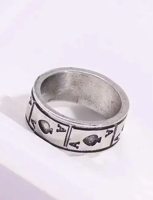 Jewelry × Ring Of Fire Vintage Ace of Cards Ring Size ONE SIZE - 2 Thumbnail