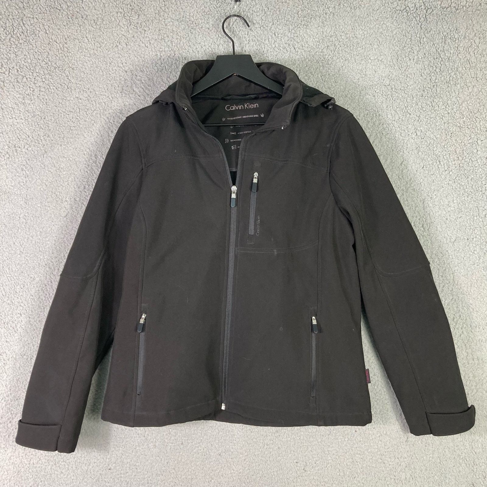 Calvin Klein Calvin Klein Womens M Black Full Zip Jacket Cold Weather Size M / US 6-8 / IT 42-44 - 4 Thumbnail