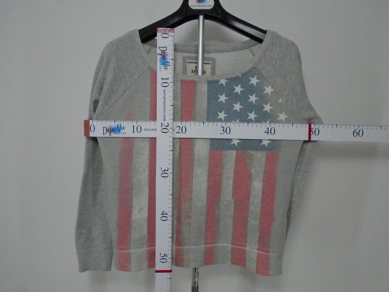 Other Women's Sweatshirt Miss America. Color: Grey. Size: XS. Size XS / US 0-2 / IT 36-38 - 10 Thumbnail