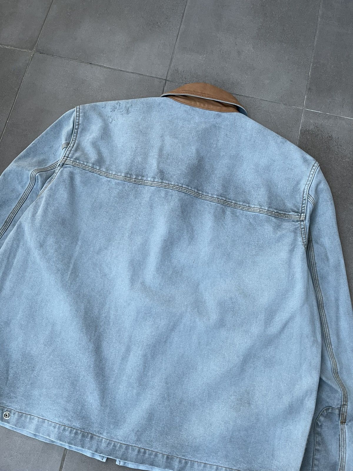 Diesel !DS! SS23 Diesel J-Chart Treated Canvas Indigo Denim Jacket Size US M / EU 48-50 / 2 - 18 Thumbnail