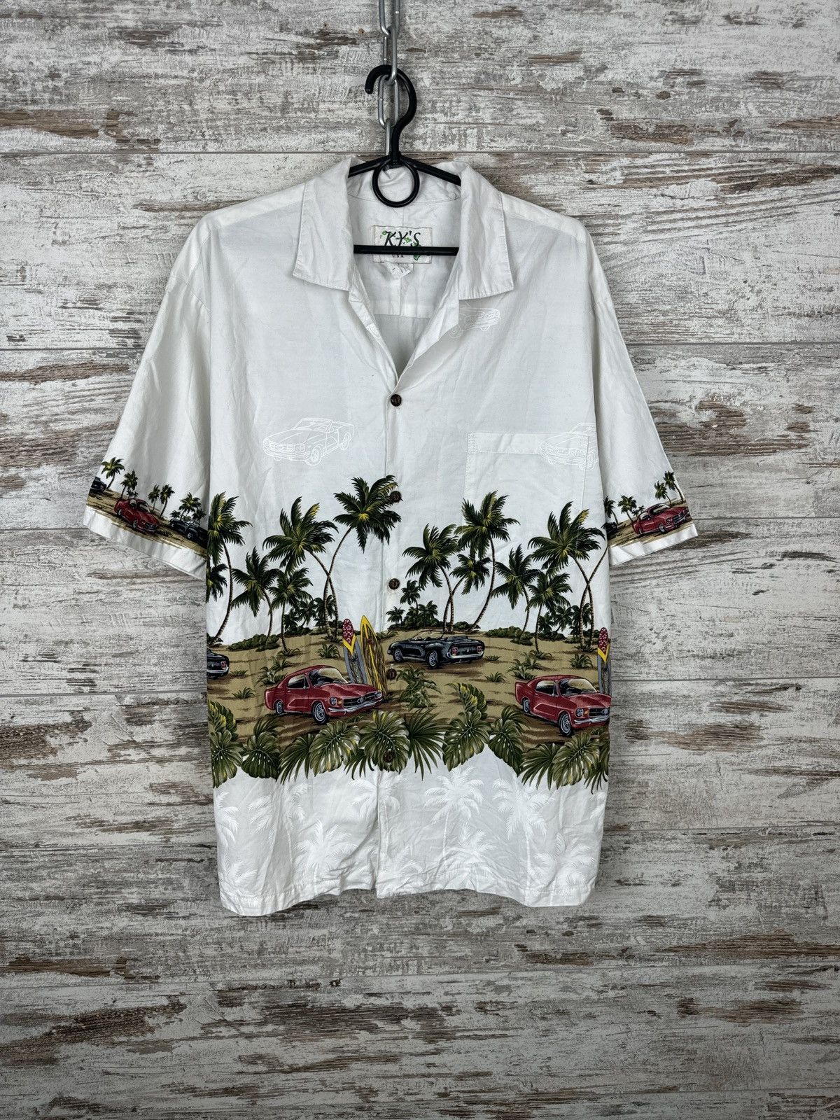 Vintage Mens Vintage Hawaiian Shirts crazy button up USA Size US L / EU 52-54 / 3 - 2 Thumbnail