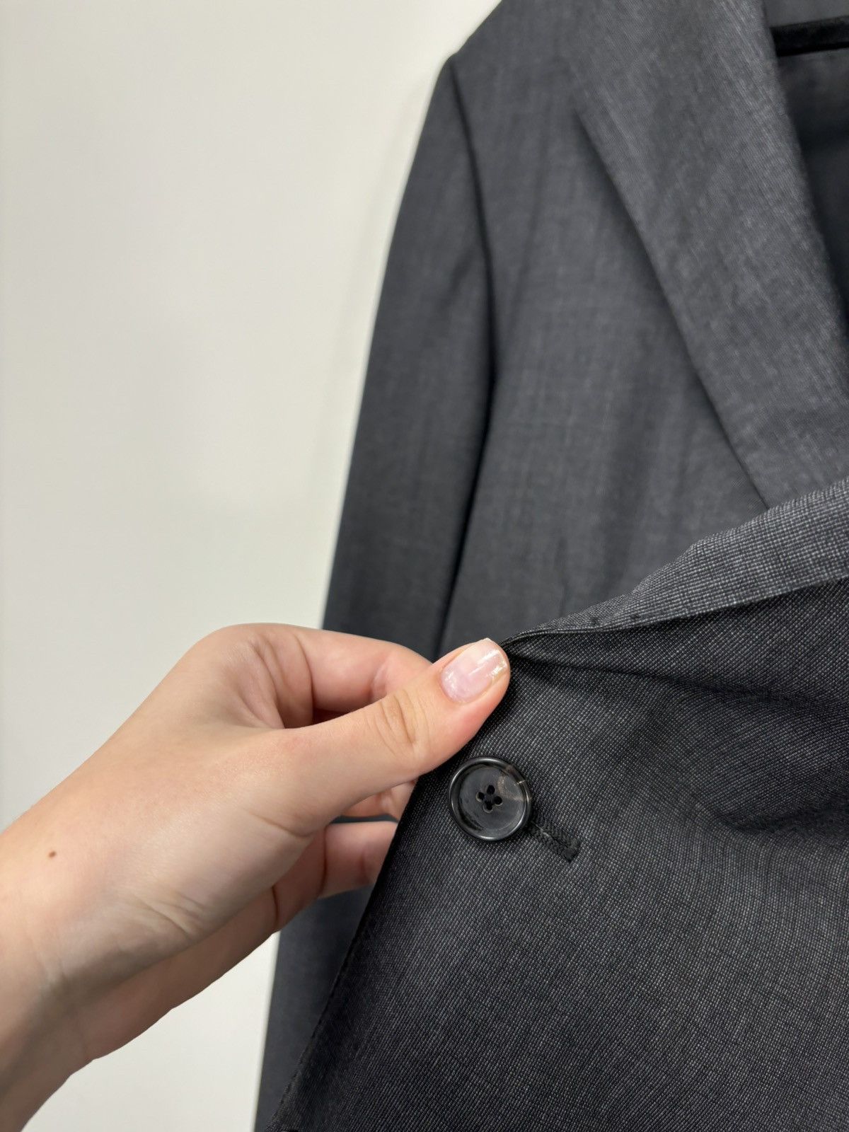 Caruso Raffaele Caruso Loro Piana Wool Men’s Gray Blazer Jacket Size 46L - 12 Thumbnail