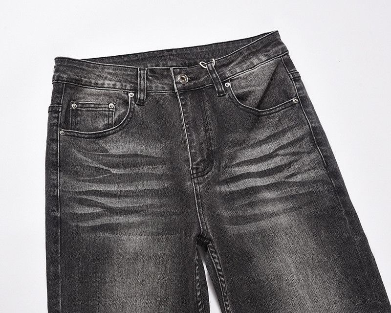 Japanese Brand Men's American-Style High-Street Washed Black Jeans Size US 32 / EU 48 - 3 Thumbnail