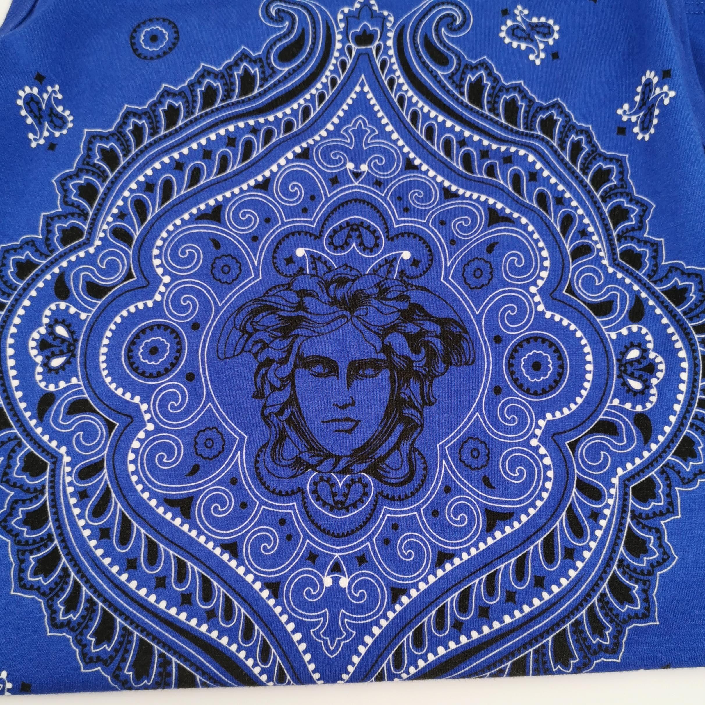 Versace Versace Medusa Print Blue Tank Top L. Size US L / EU 52-54 / 3 - 1 Thumbnail