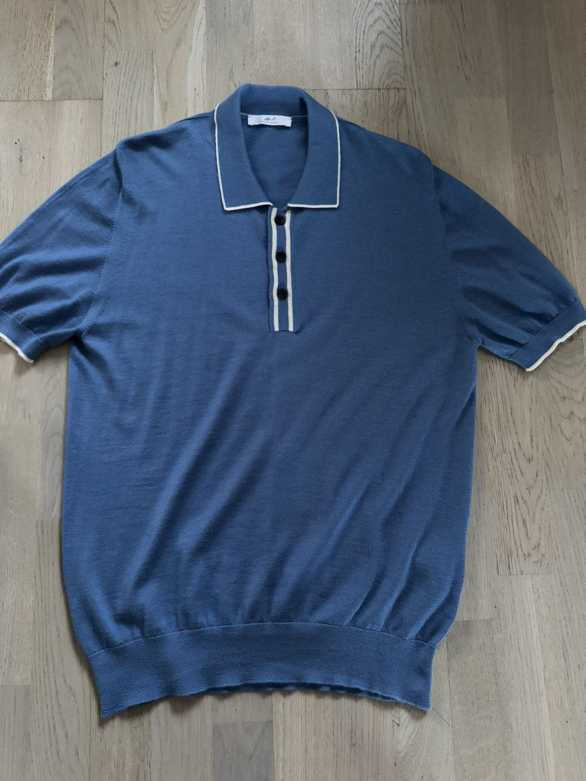 Mr P. MR P. knit polo tshirt SEE ALL PHOTOS FOR REAL TAPE MEASURES Size US XL / EU 56 / 4 - 4 Thumbnail