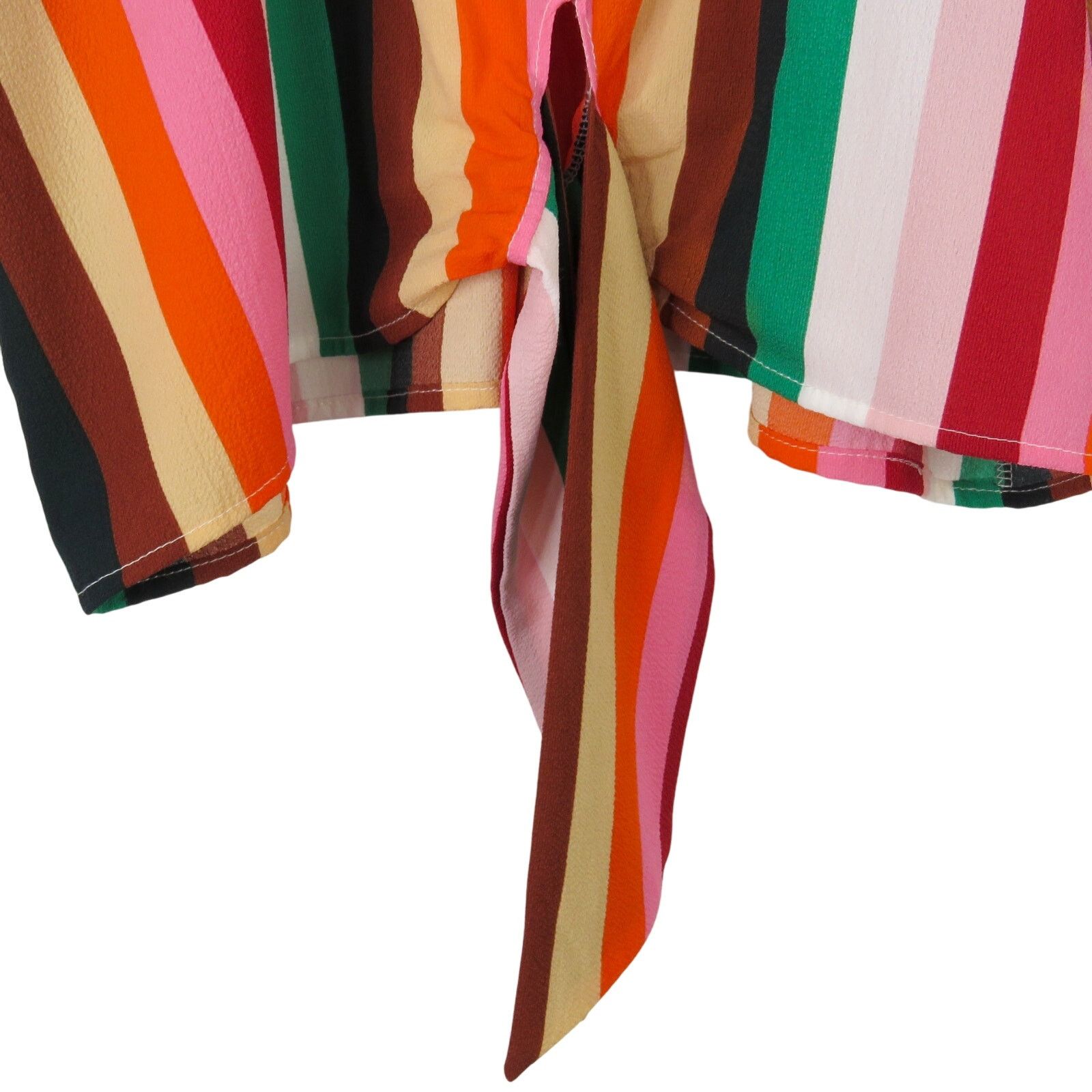 REVOLVE Lulu's Multicolor Rainbow Striped Front Tie Top Small Size S / US 4 / IT 40 - 2 Thumbnail