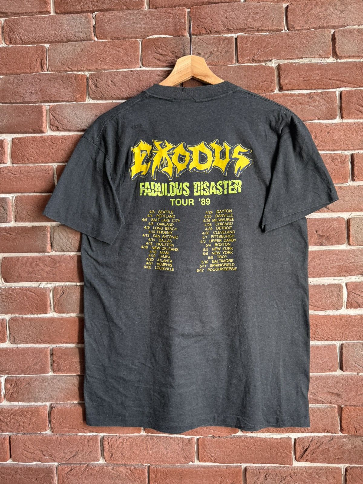 Vintage Vintage 1989 Exodus Fabulous Disaster metal band tee shirt Size US M / EU 48-50 / 2 - 2 Thumbnail