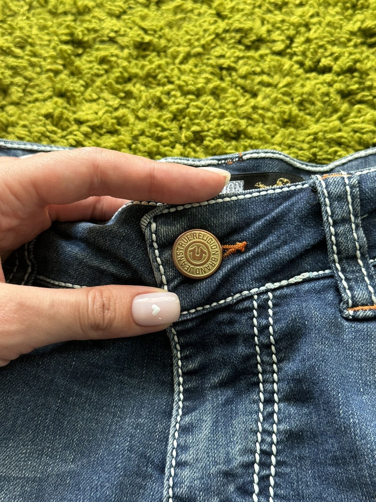 True Religion × Vintage 🇺🇸 True Religion Y2K vintage made in USA capri shorts Size 29" - 5 Thumbnail