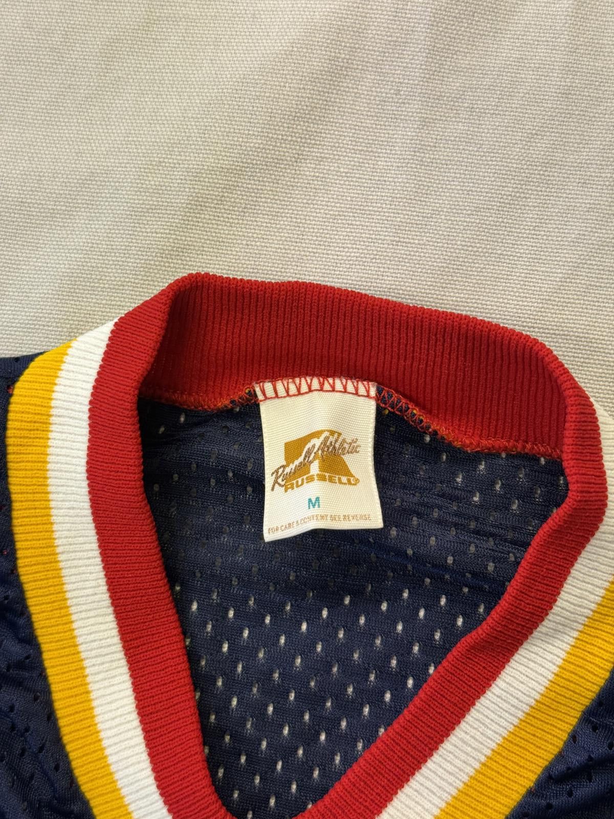Russell Athletic Vintage 80s Navy Mesh Court Square Shirt Russel Athletic M Size US M / EU 48-50 / 2 - 3 Thumbnail