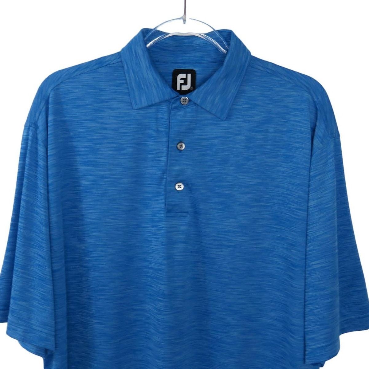 Footjoy FootJoy Men's Blue Golf Polo Large Classic Golf Polo Size US L / EU 52-54 / 3 - 2 Thumbnail