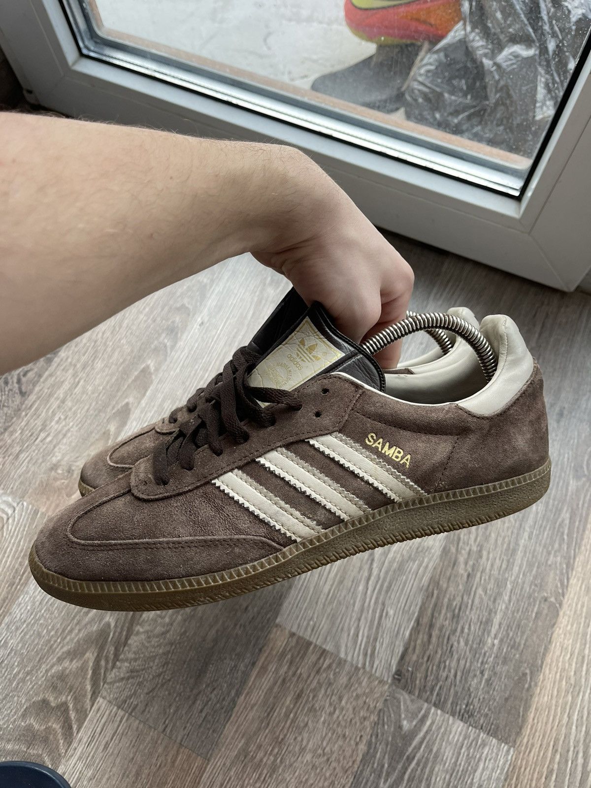 Adidas × Vintage Rare🔥 Adidas Samba Vintage Brown Leather Shoes size 8 Size US 8 / EU 41 - 7 Thumbnail