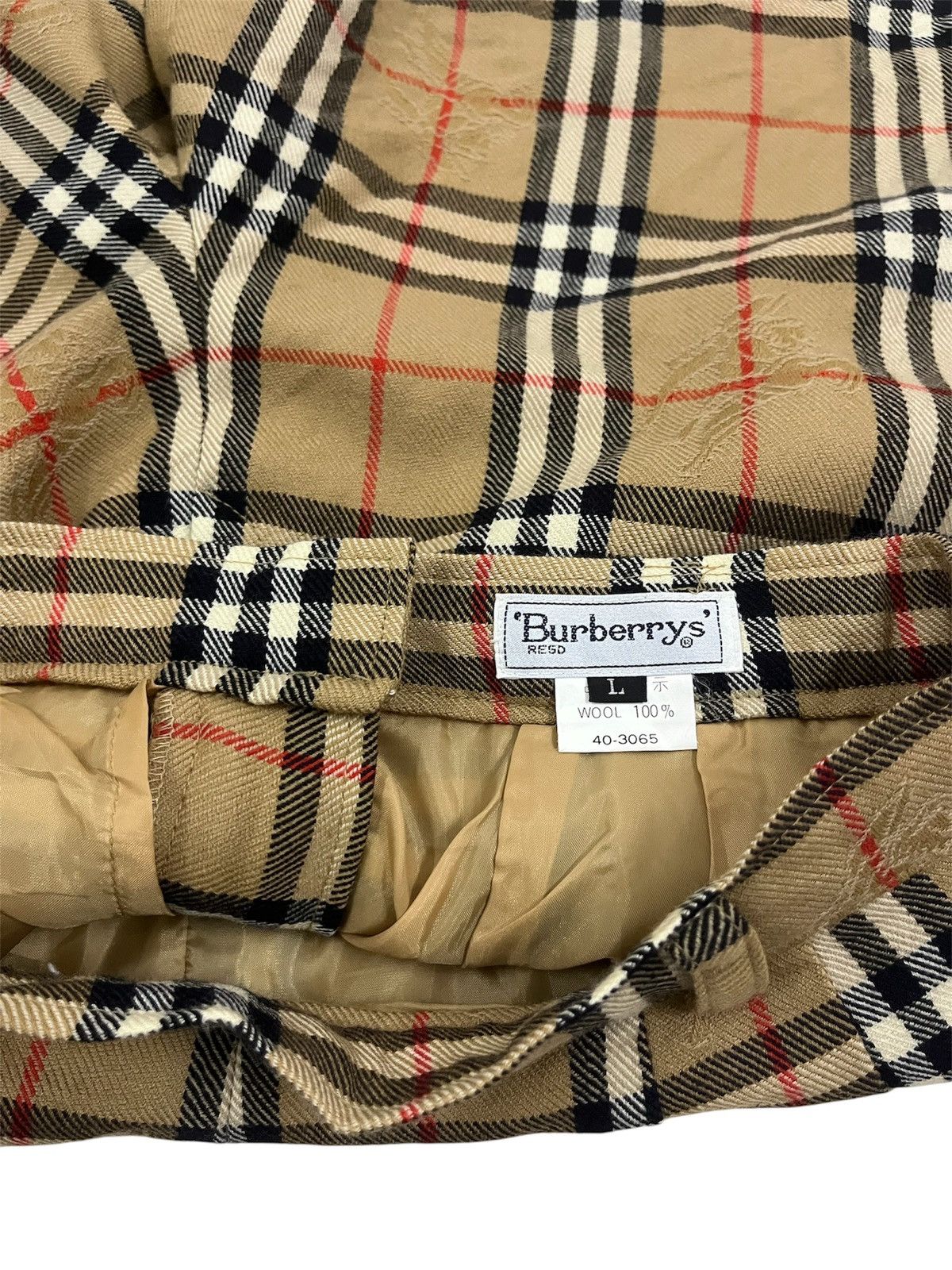 Burberry Burberry Nova Check Shorts Beige Knight Jacquard Size 29" - 4 Thumbnail