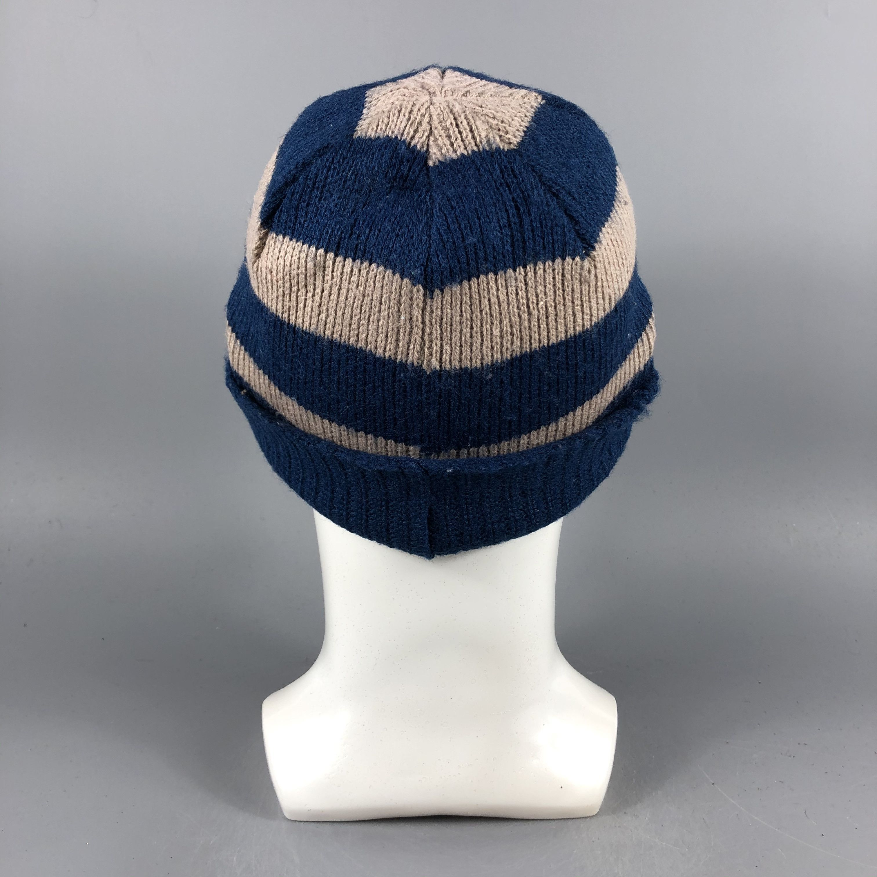 Japanese Brand × Vintage Japanese Brand Stripe Beanie Snow Hat Snow Cap -D1178 Size ONE SIZE - 2 Thumbnail