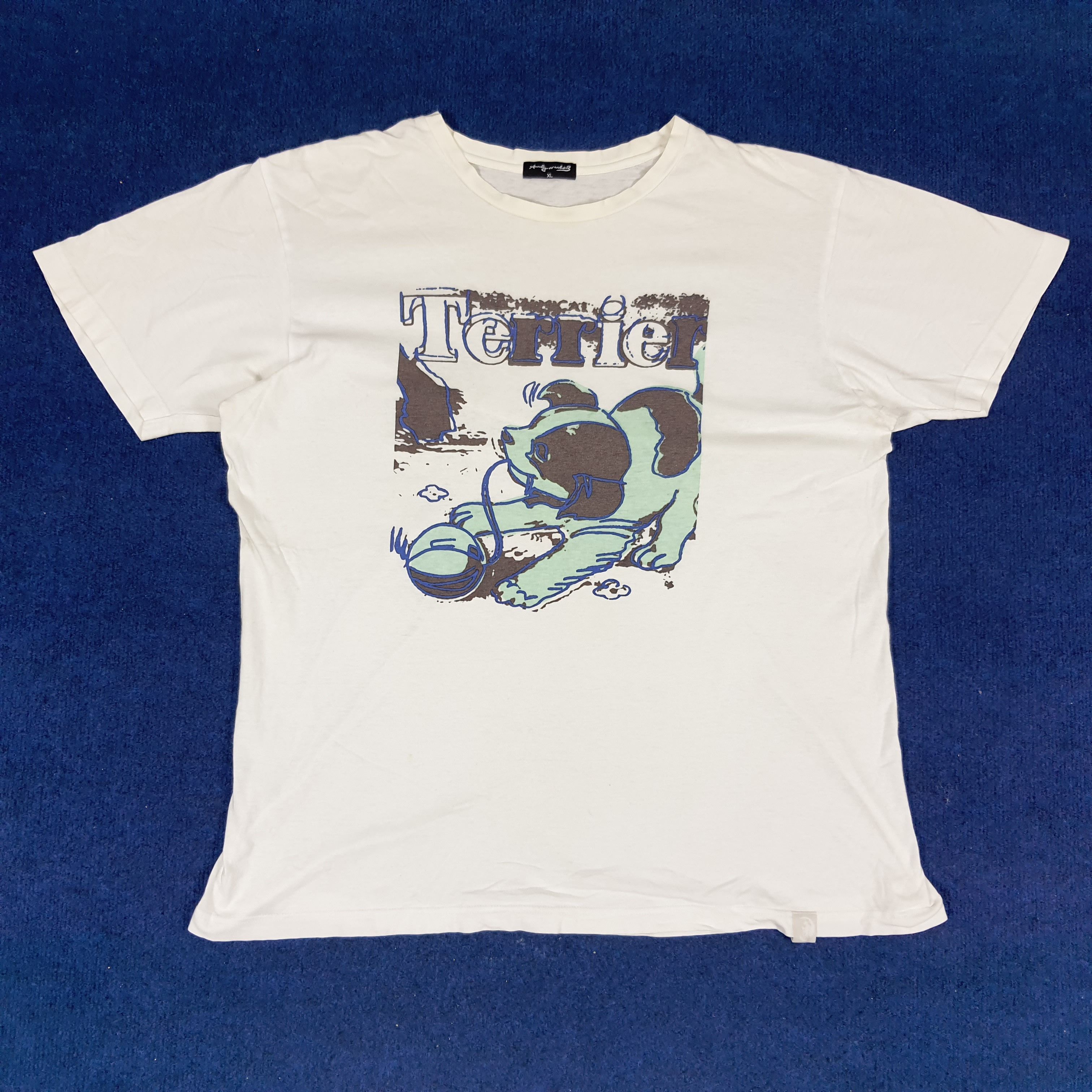 Andy Warhol × Vintage Vintage Andy Warhol Terrier Art T-shirt Size US XL / EU 56 / 4 - 1 Thumbnail