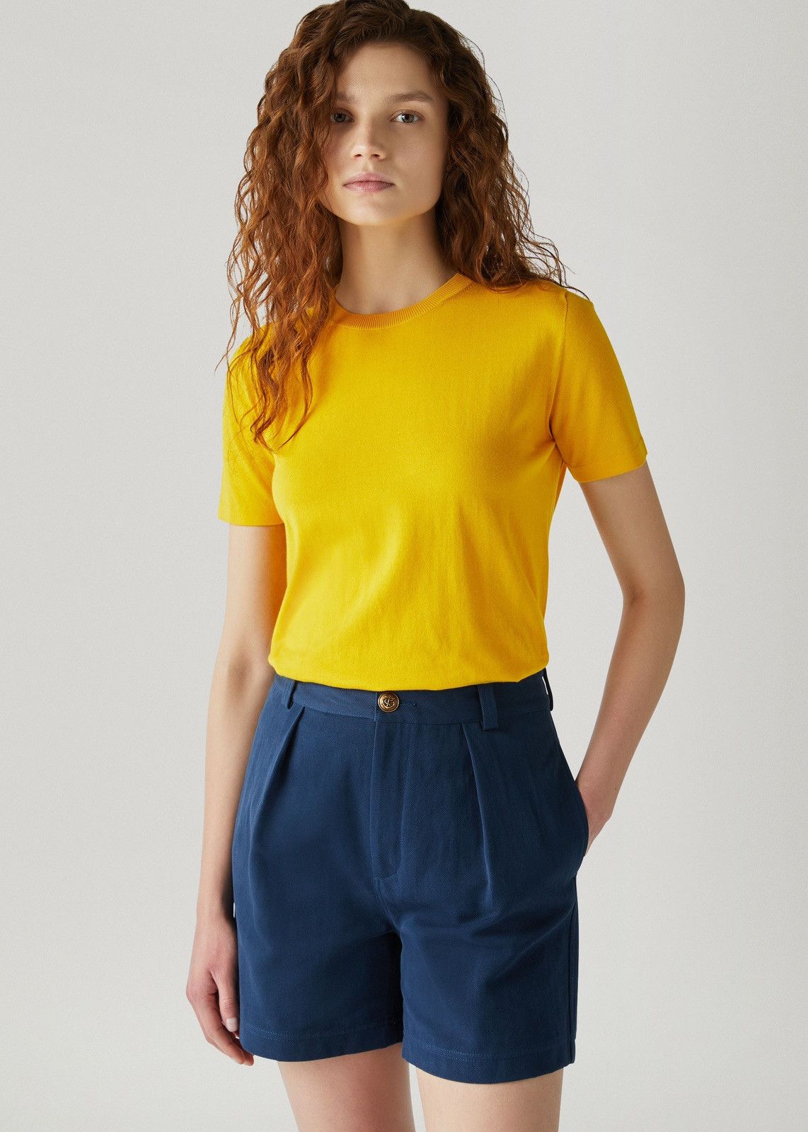 Loro Piana o1srvl11e0424 T- Shirt in Yellow Size L / US 10 / IT 46 - 3 Thumbnail
