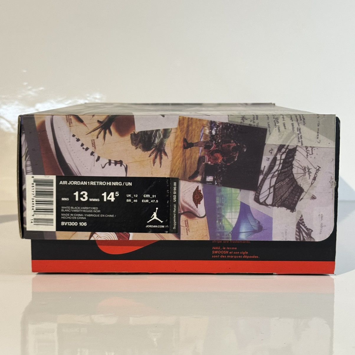 Jordan Brand × Union LA Union LA x Air Jordan 1 Retro High NRG 'Black Toe' Size US 13 / EU 46 - 16 Thumbnail