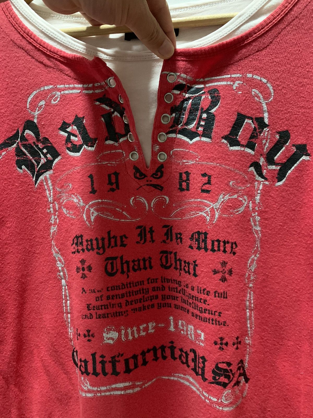 Japanese Brand Badboy Seditionaries Poem Cyber Gothic Punk DoubleLayer Size US XXL / EU 58 / 5 - 3 Thumbnail