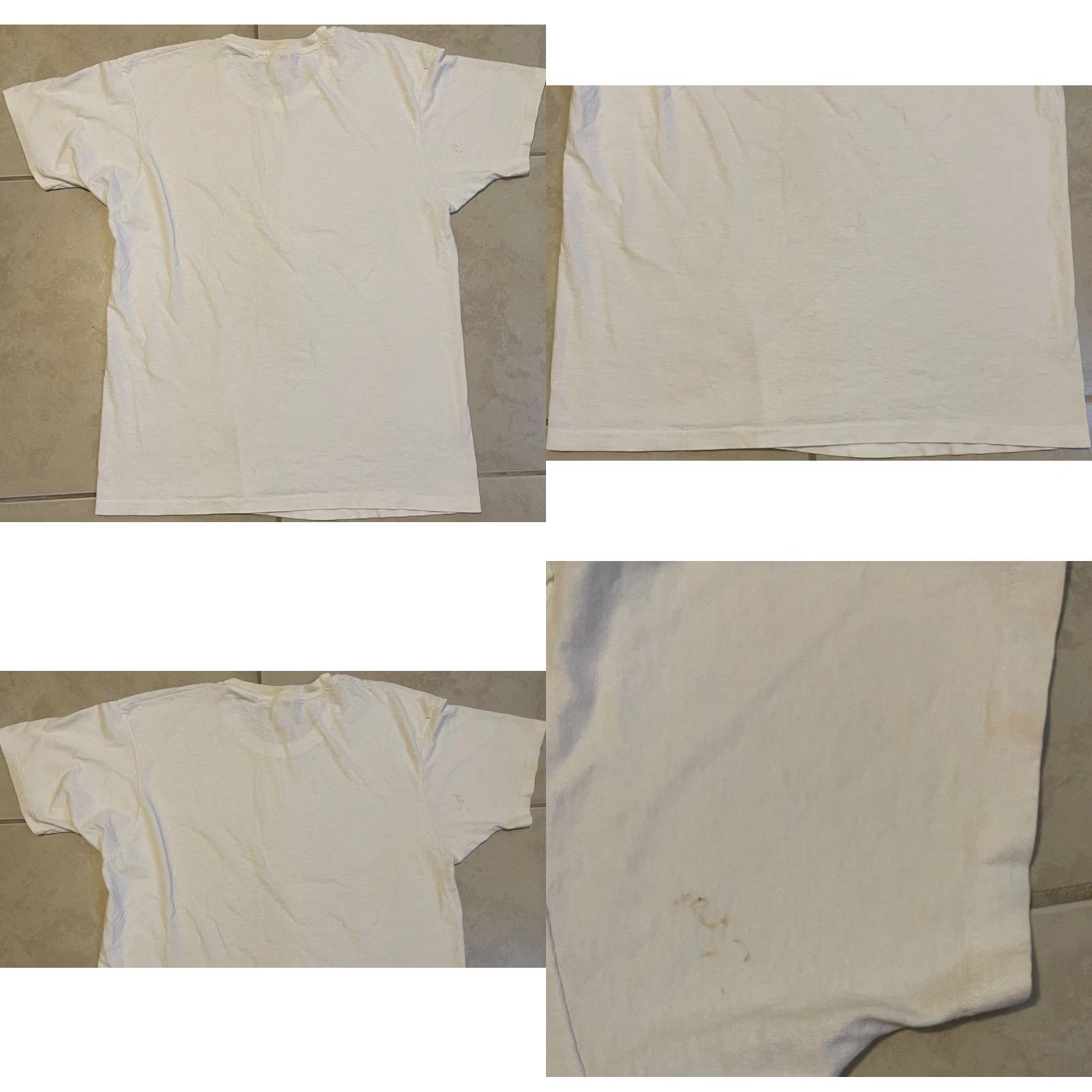 Hanes VINTAGE Hanes Faded Shirt M Grunge Biker Punk Skate Surf Trucker Mechanic Shirt Mens M White 80s 90s California Retro Rock Distressed Graphic Stitch Size US M / EU 48-50 / 2 - 8 Thumbnail