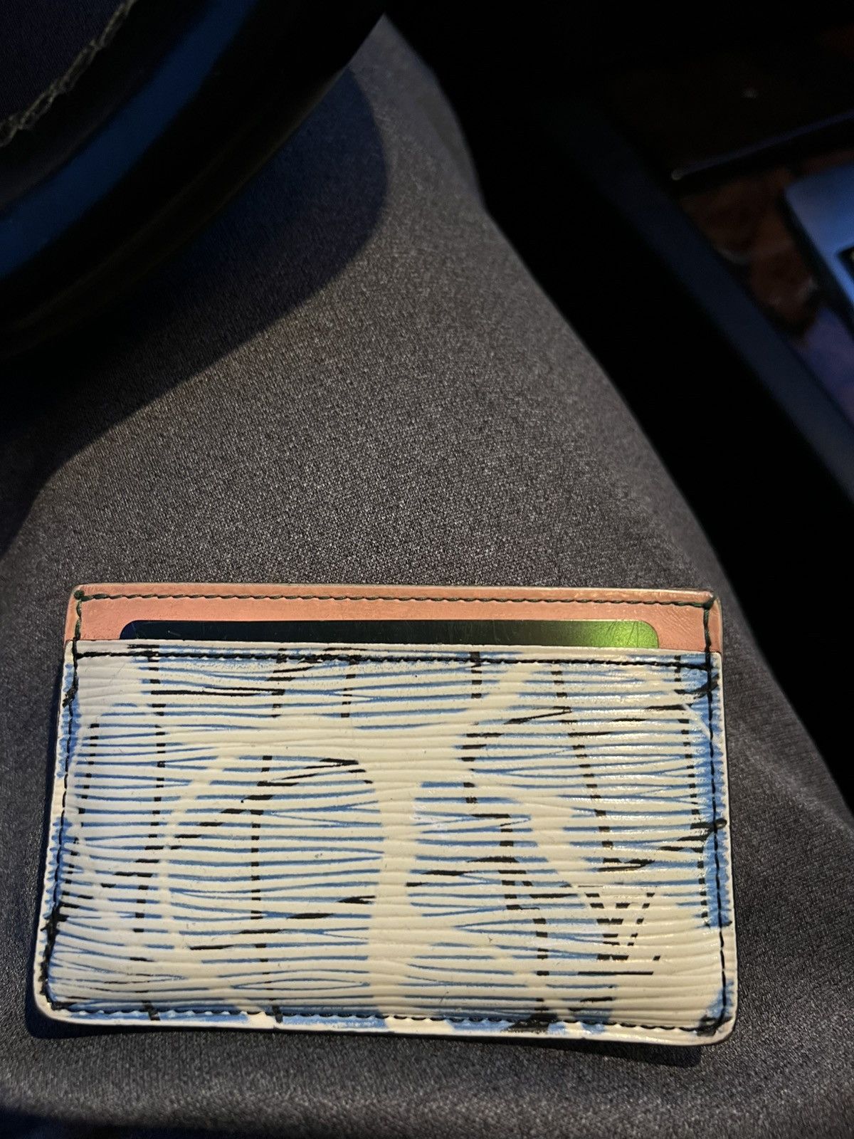 Louis Vuitton [Limited Edition] Louis Vuitton Epi Aqua Card Holder Size ONE SIZE - 1 Thumbnail
