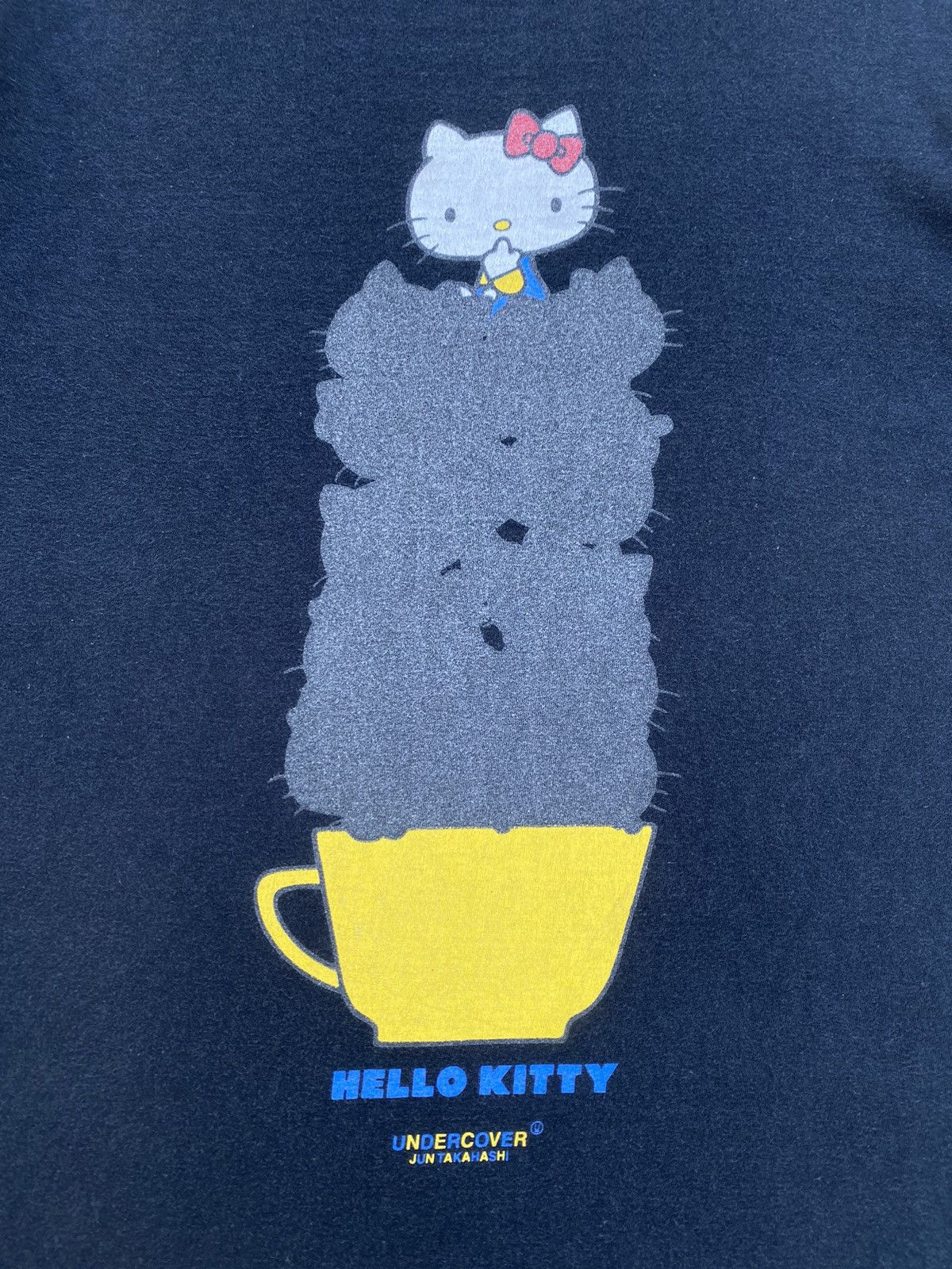 Undercover Rare Undercover by Jun Takahashi x Hello Kitty Black Tshirt Size US M / EU 48-50 / 2 - 8 Thumbnail