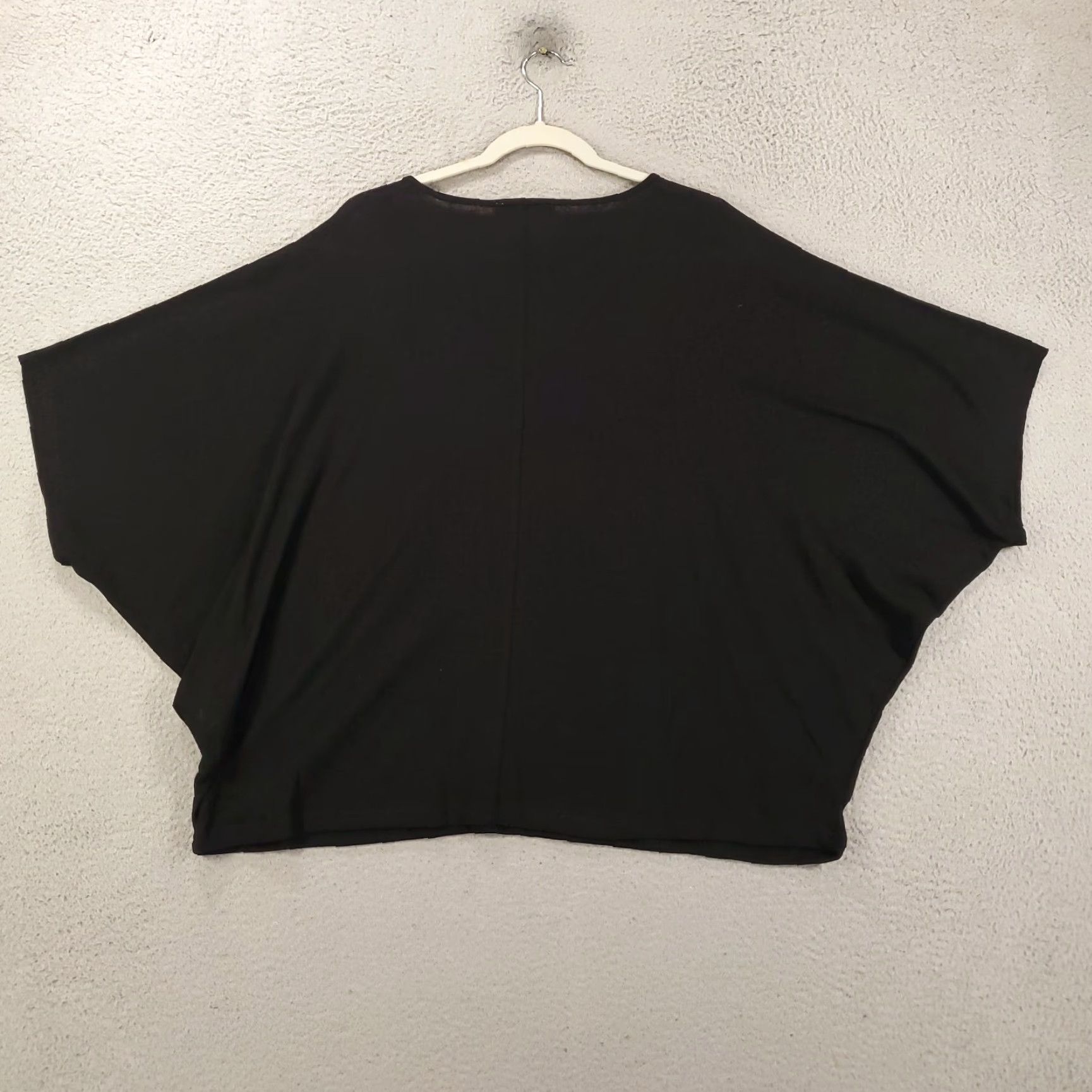 Vintage Savanna Jane Boho Top Womens Black Embroidered Flowers Sheer Dolman Oversized S Shirt Blouse Size S / US 4 / IT 40 - 7 Thumbnail