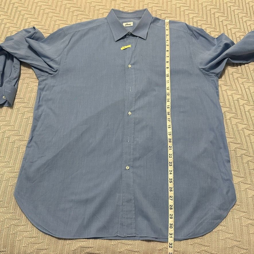 Brioni Brioni blue button down size 17.5 Size US XL / EU 56 / 4 - 7 Thumbnail