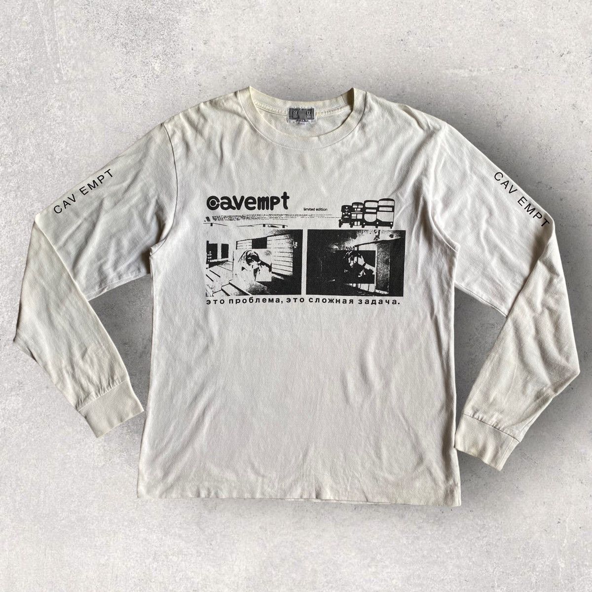 トップス CAV EMPT C.E LONG SLEEVES T-shirt L Cav Empt CAV EMPT CE!X LONG SLEEVE T | Grailed
