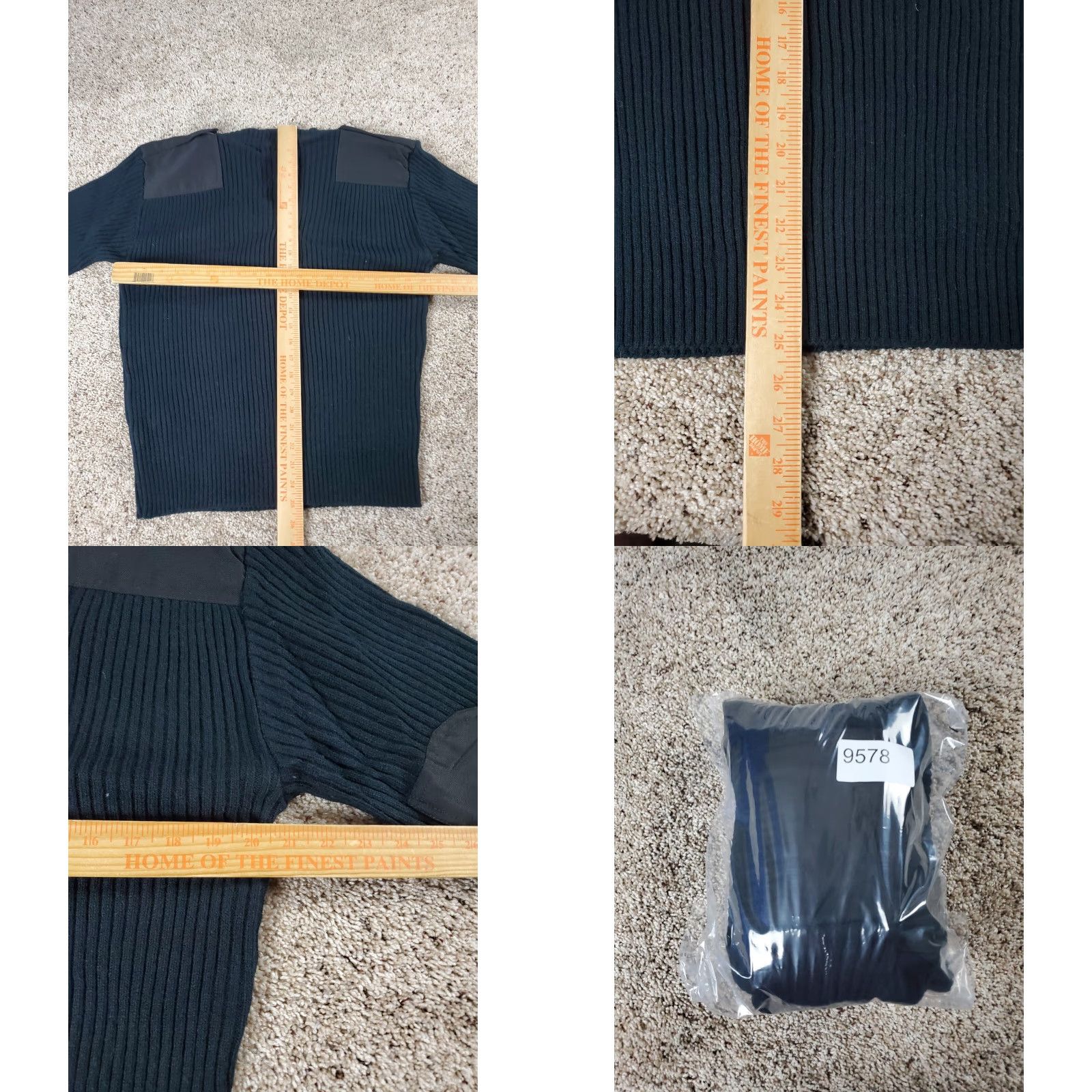 Commando VINTAGE Horace Small Commando Sweater XL Womens Black Wool Blend USA Made Size XL / US 12-14 / IT 48-50 - 8 Thumbnail